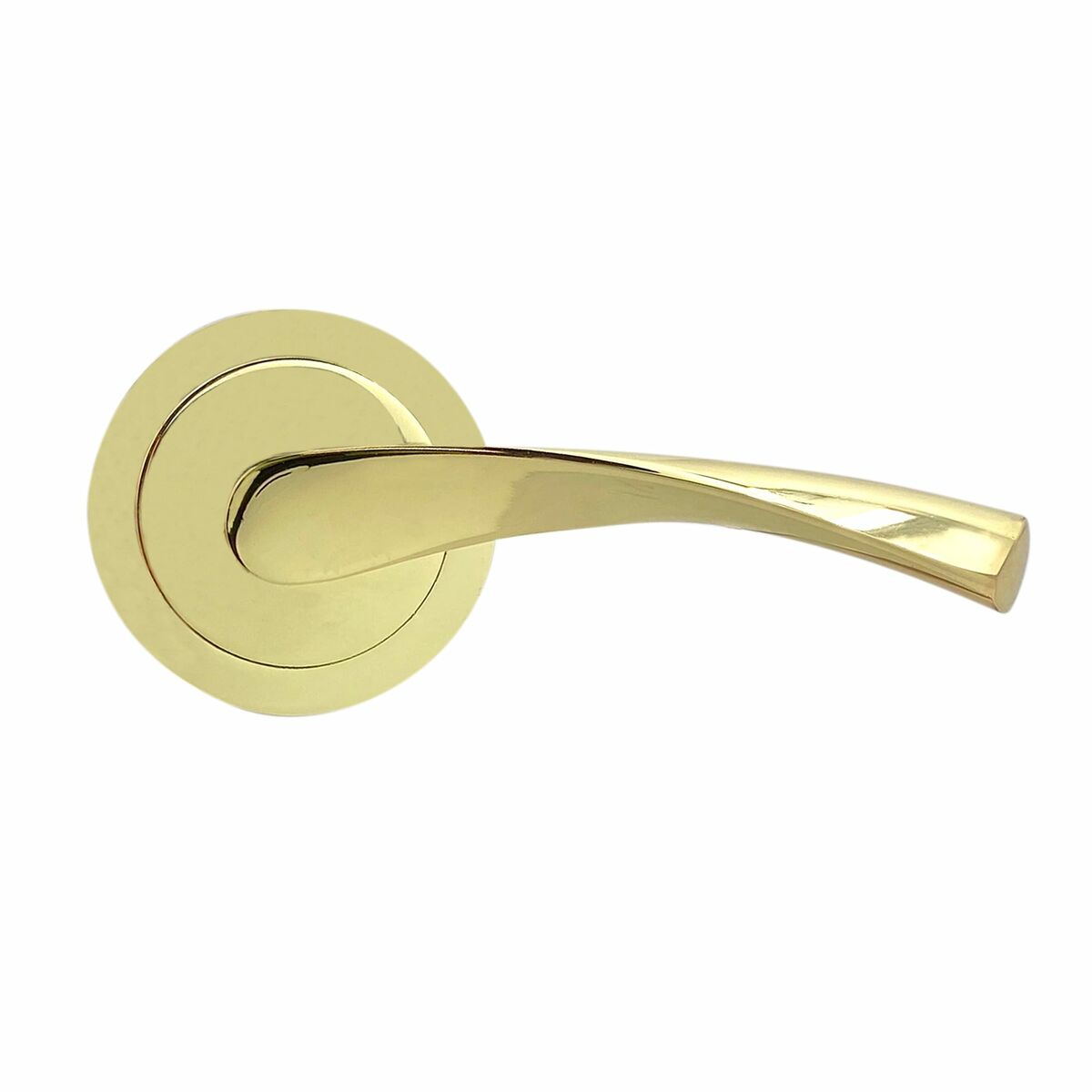 Juego de Manillas EDM 86031 707 Aluminio Ø 6,5 x 12 cm Latón Dorado