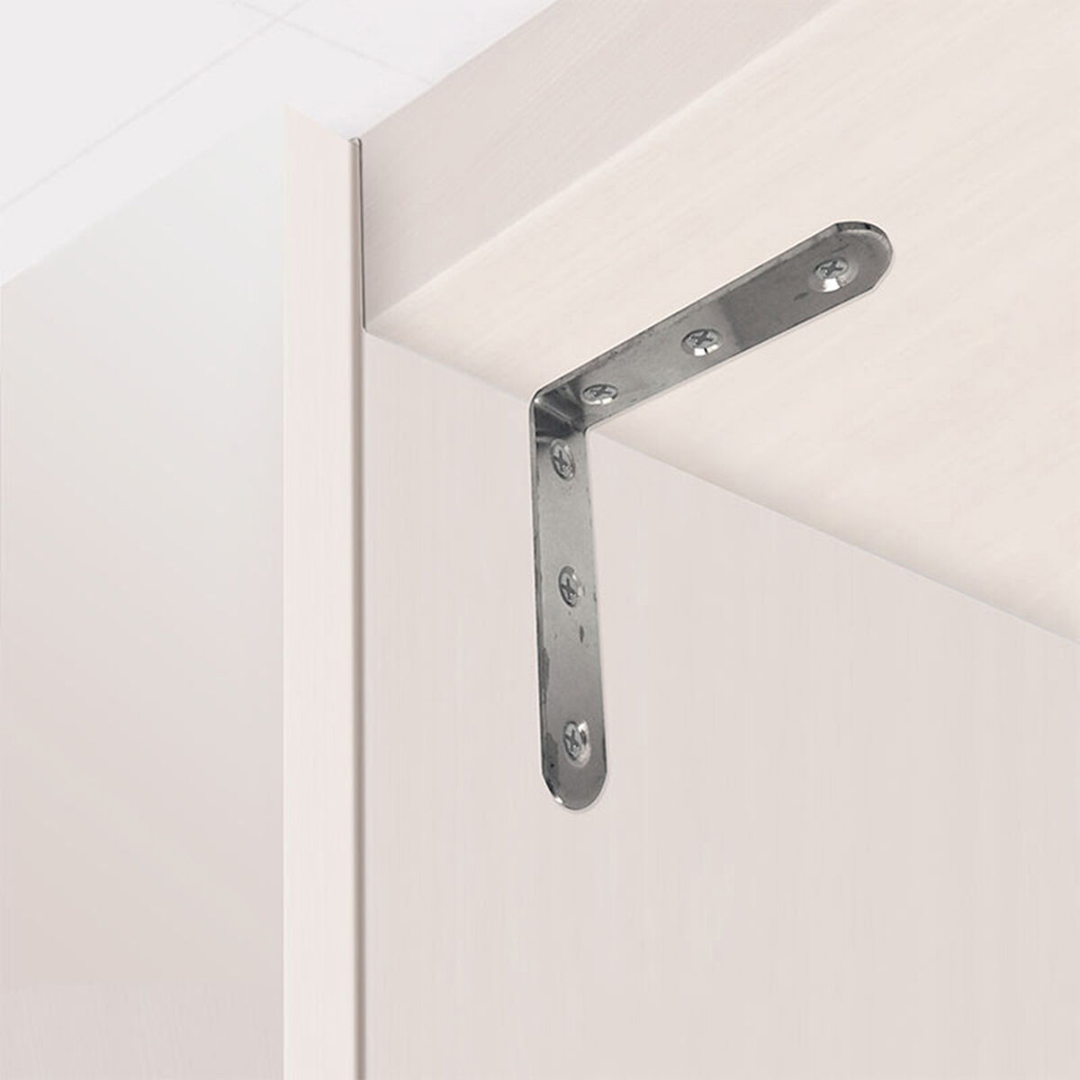 Escuadra de ángulo EDM 86093 an24 Acero Inoxidable 8 x 8 x 1,9 cm 4 Unidades