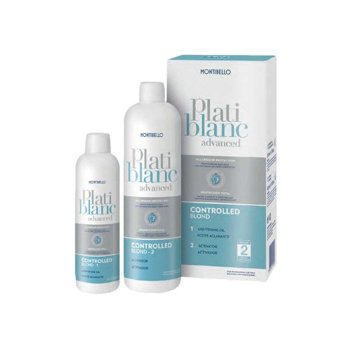 Set de Peluquería Montibello Platiblanc Advanced Controlled Blond Decolorante 2 Piezas