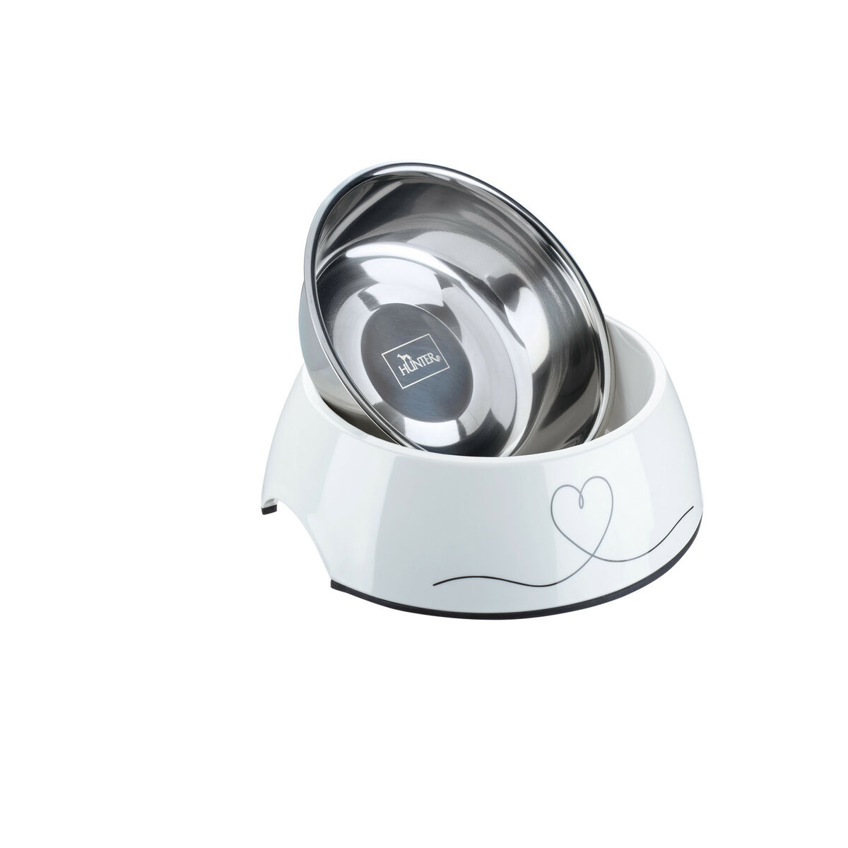 Comedero para Perro Hunter Valencia Blanco 350 ml