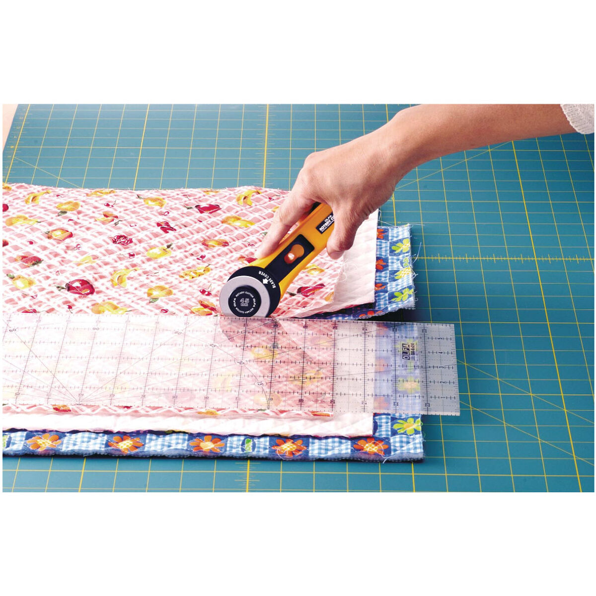 Cúter rotativo Olfa rty-2/g 45 mm Amarillo Acero Inoxidable Circular