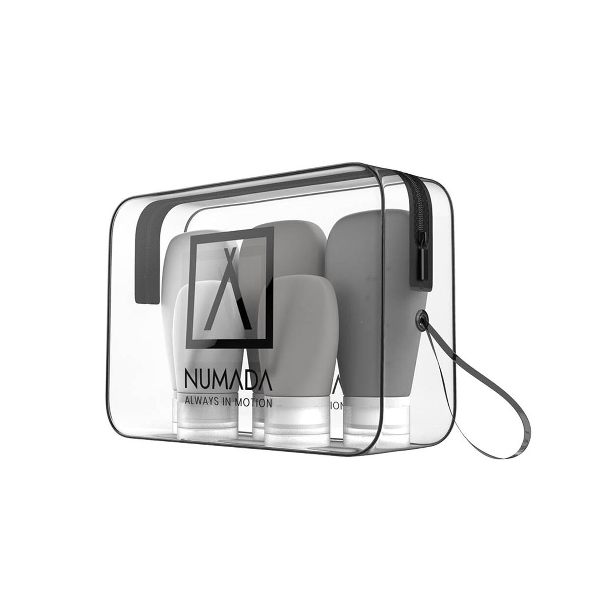 Neceser de Viaje Numada Transparente PVC Silicona 20 x 6,5 x 13,5 cm