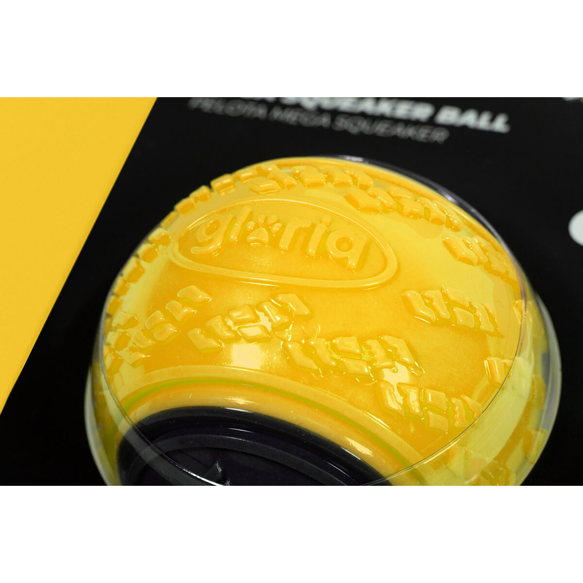 Pelota para Mascotas Gloria PLAY AND RUN Amarillo TPR L 8,89 cm