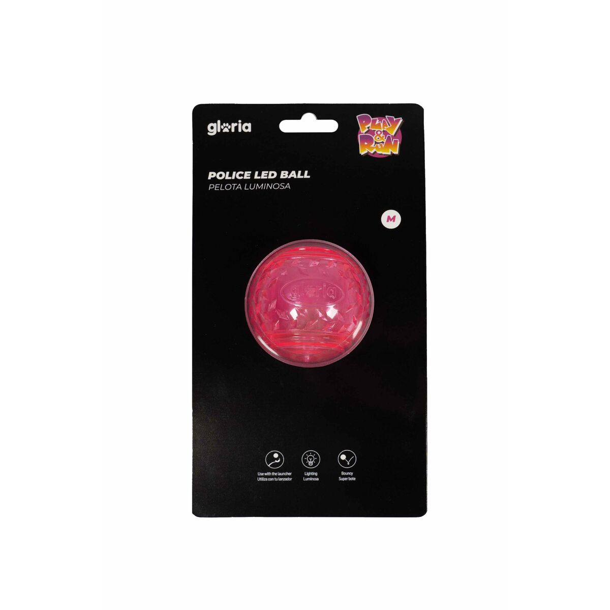 Pelota para Mascotas Gloria PLAY AND RUN Rosa TPR 6,35 cm