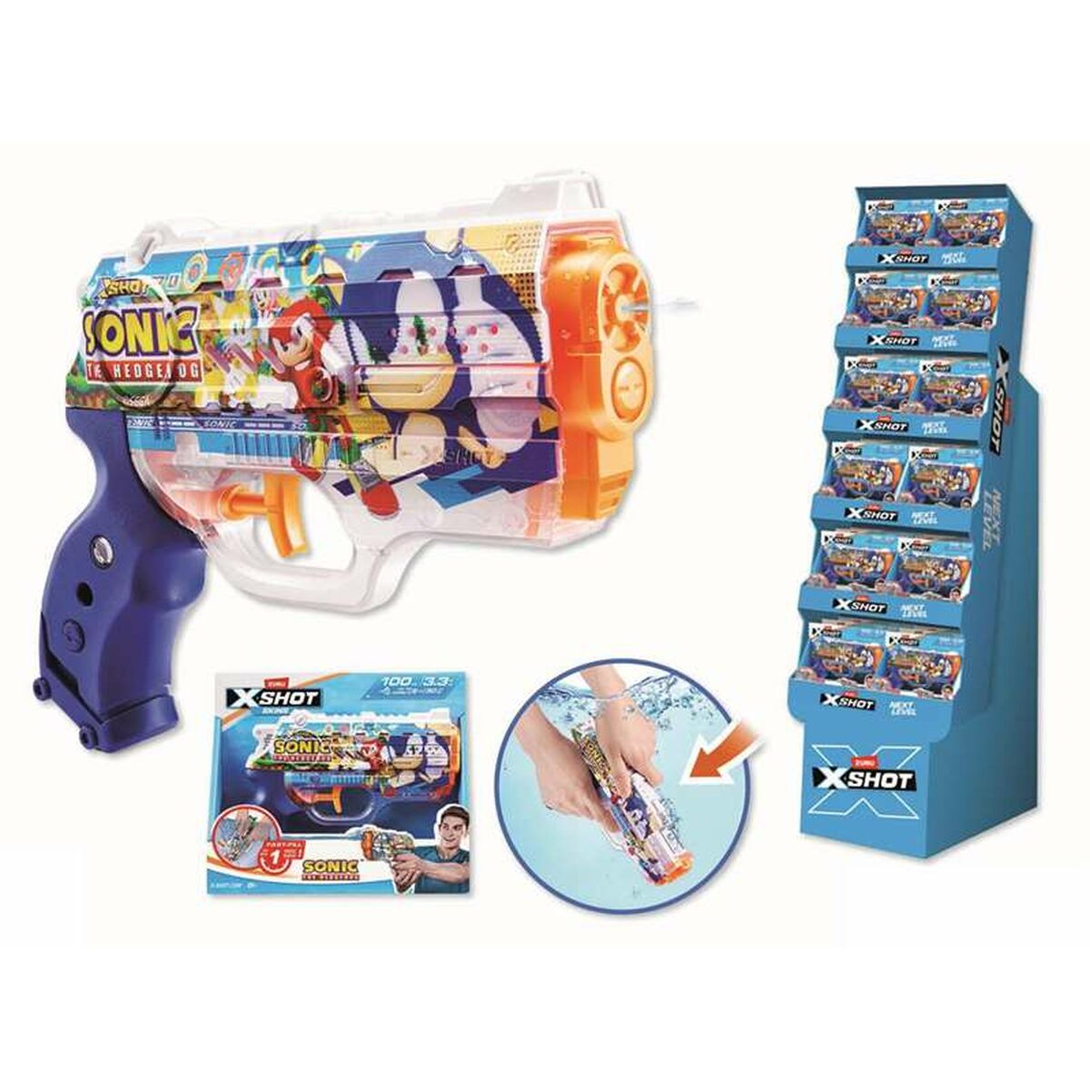 Pistola de Agua Zuru  X-Shot Nano Skins Sonic
