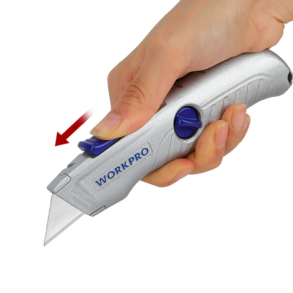 Cúter Workpro Sk5 Plateado Aluminio