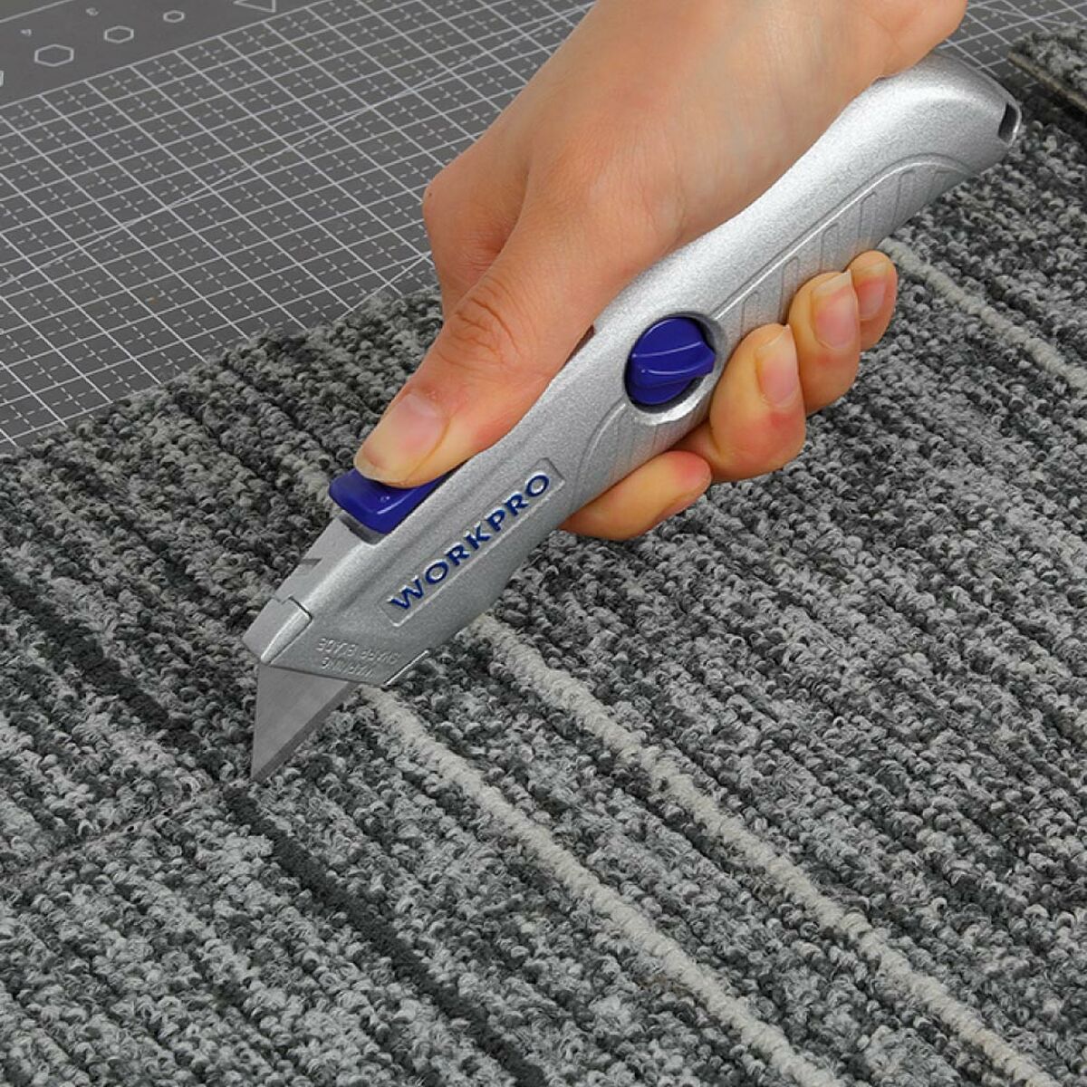 Cúter Workpro Sk5 Plateado Aluminio