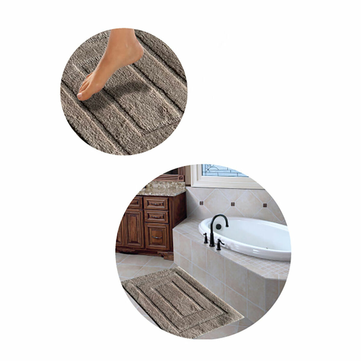 Alfombra de baño Hidalgo 45 x 75 cm