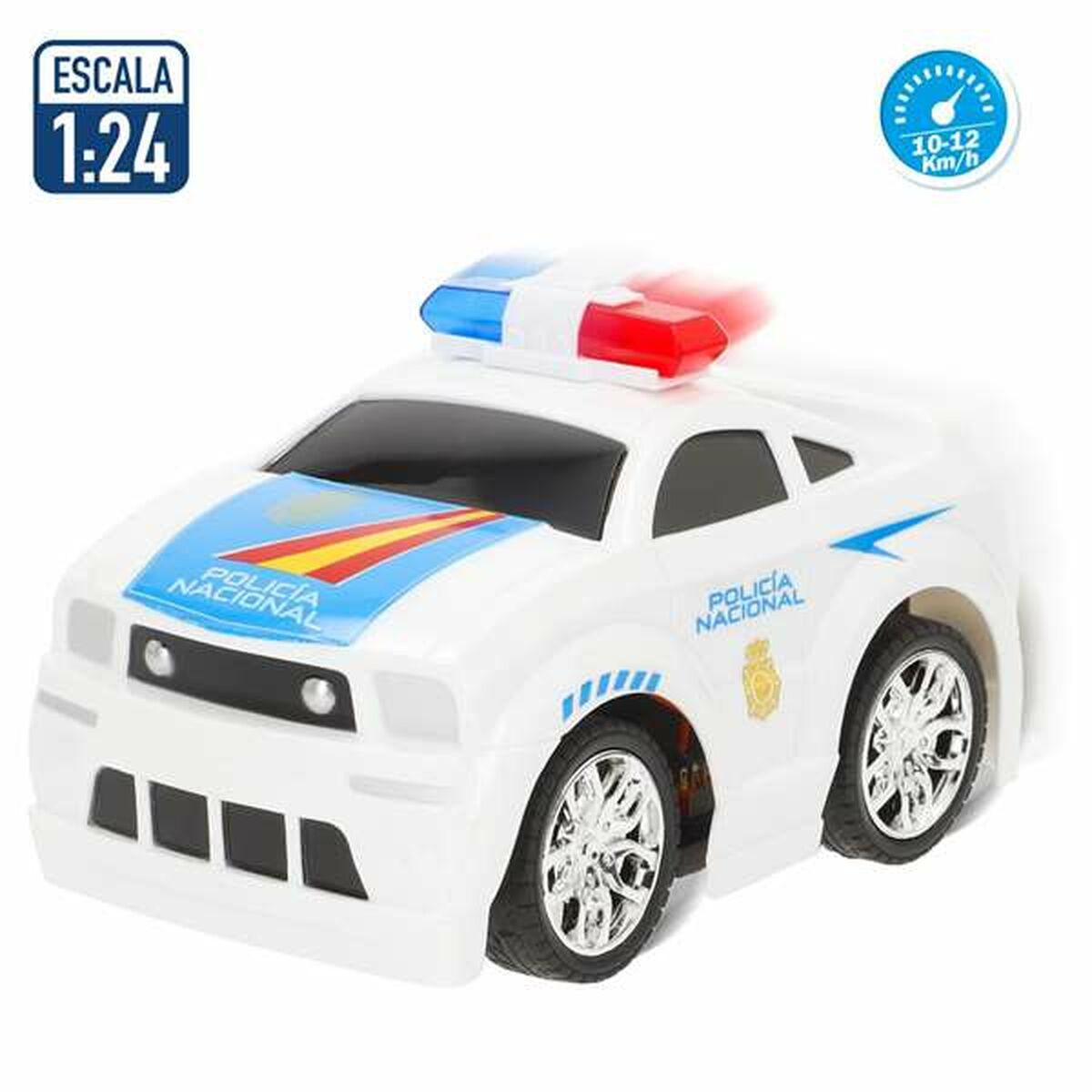 Coche Radio Control Colorbaby 15 cm Policía