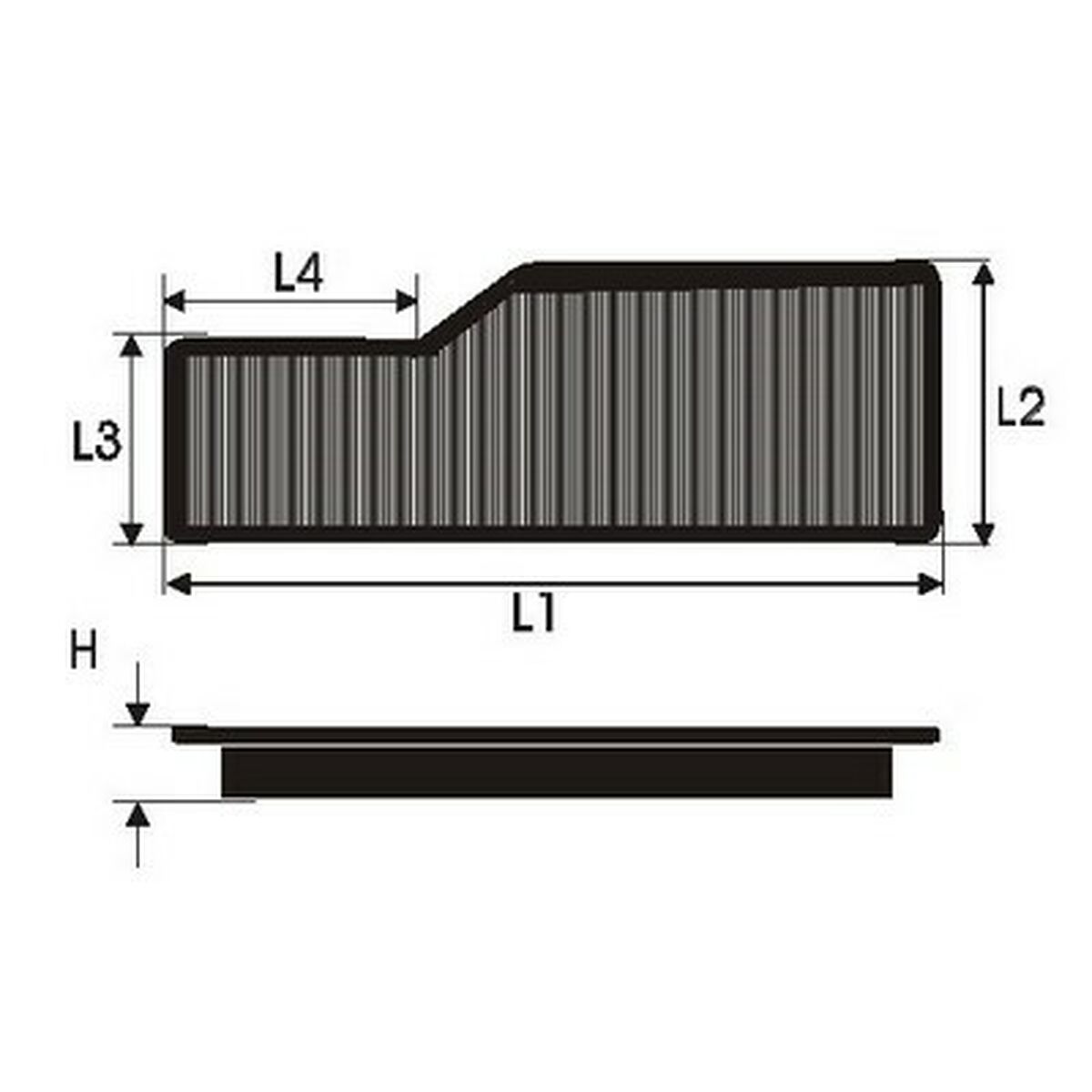 Filtro de aire Green Filters P965006