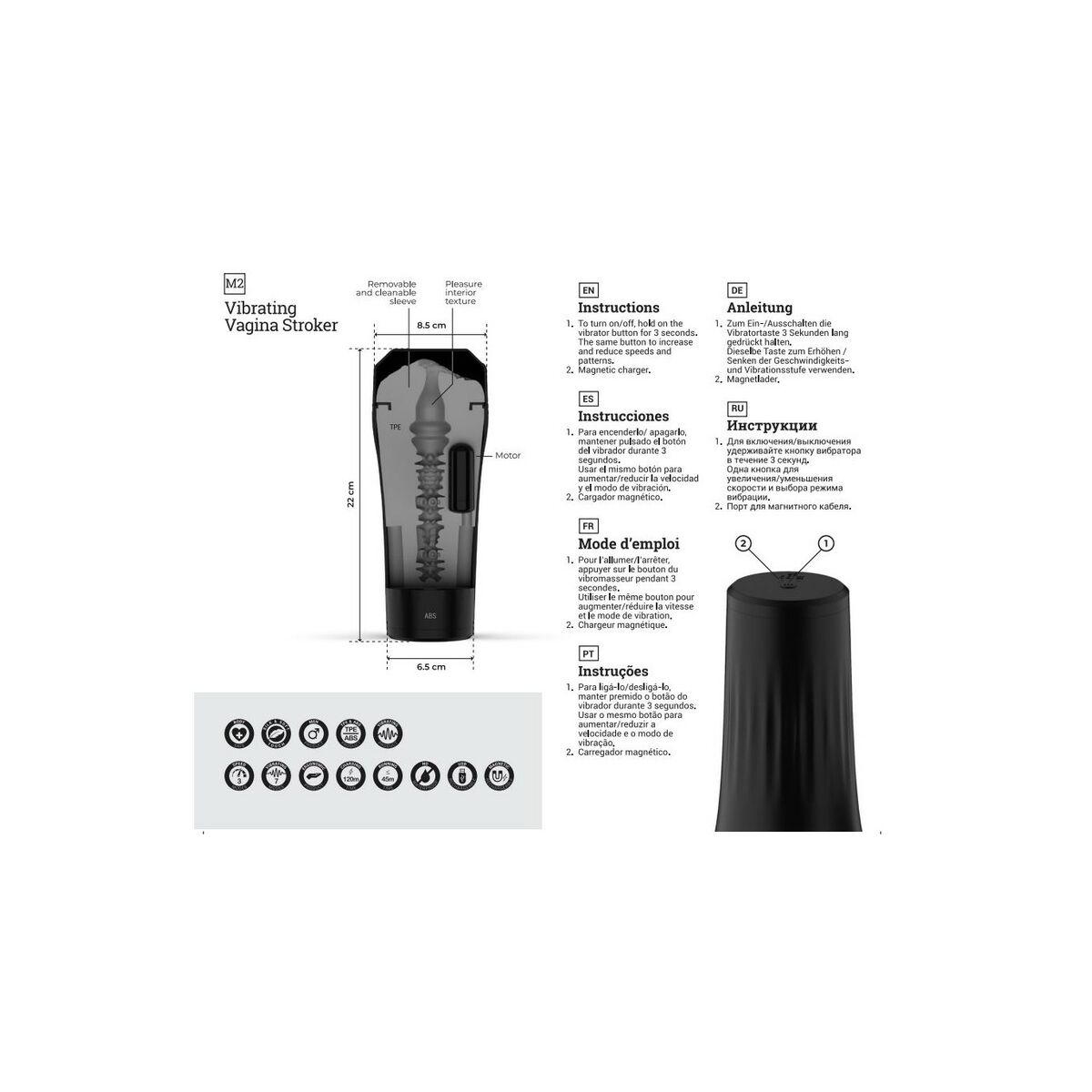 Masturbador Masculino Virgite Natural