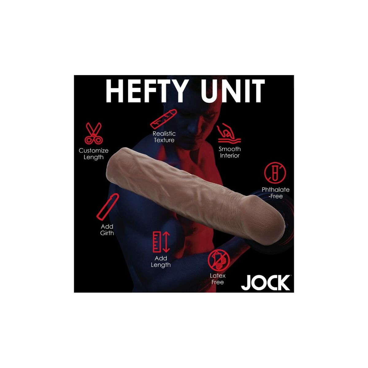 Funda para pene XR Negro Ø 4,8 cm