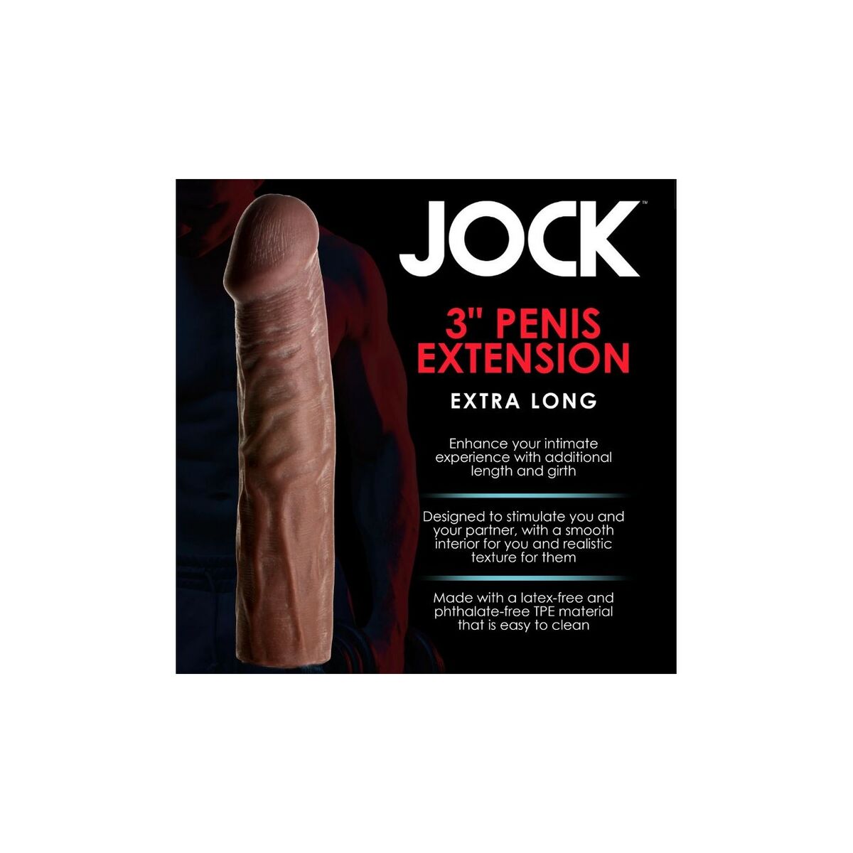 Funda para pene XR Negro Ø 4,8 cm
