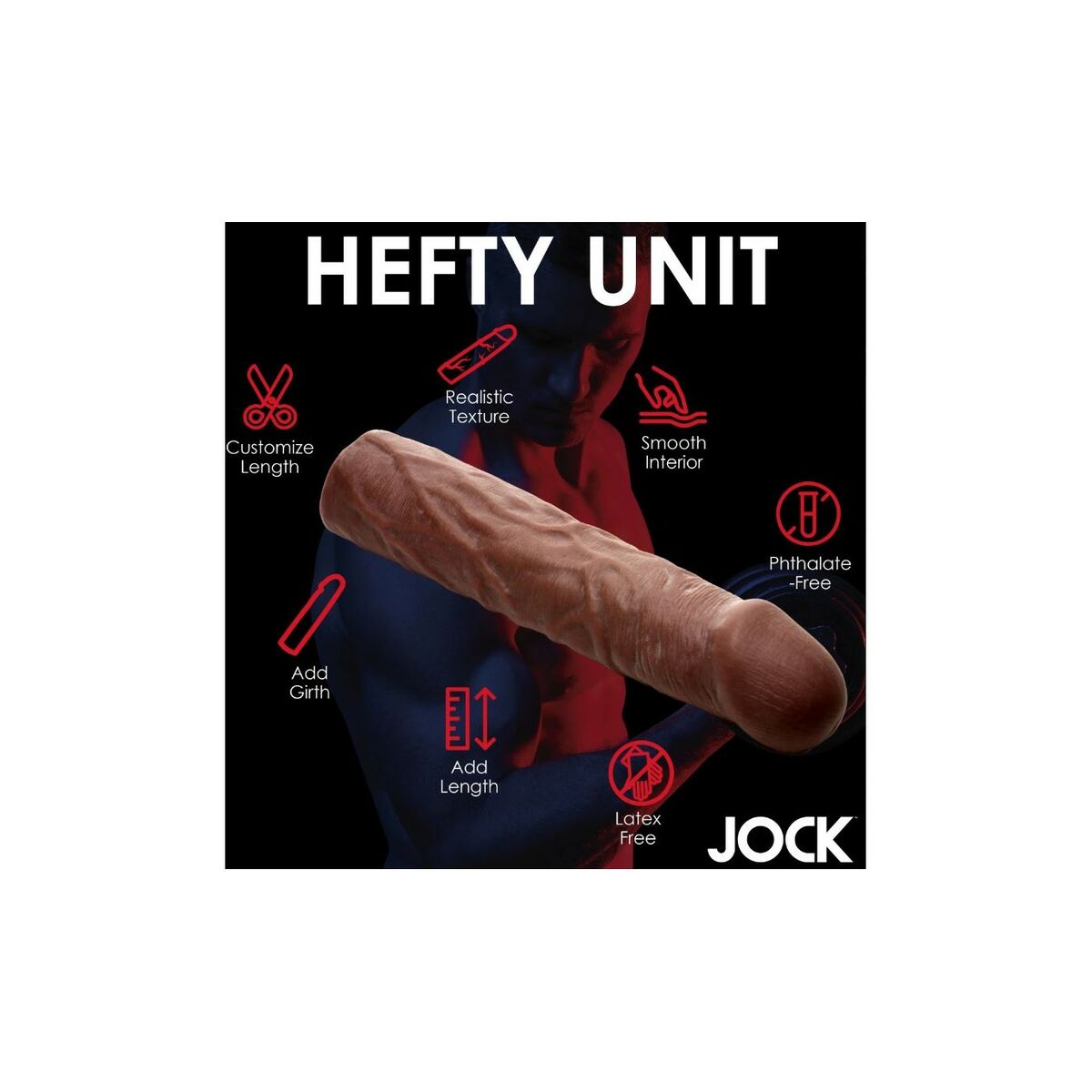 Funda para pene XR Negro Ø 4,8 cm