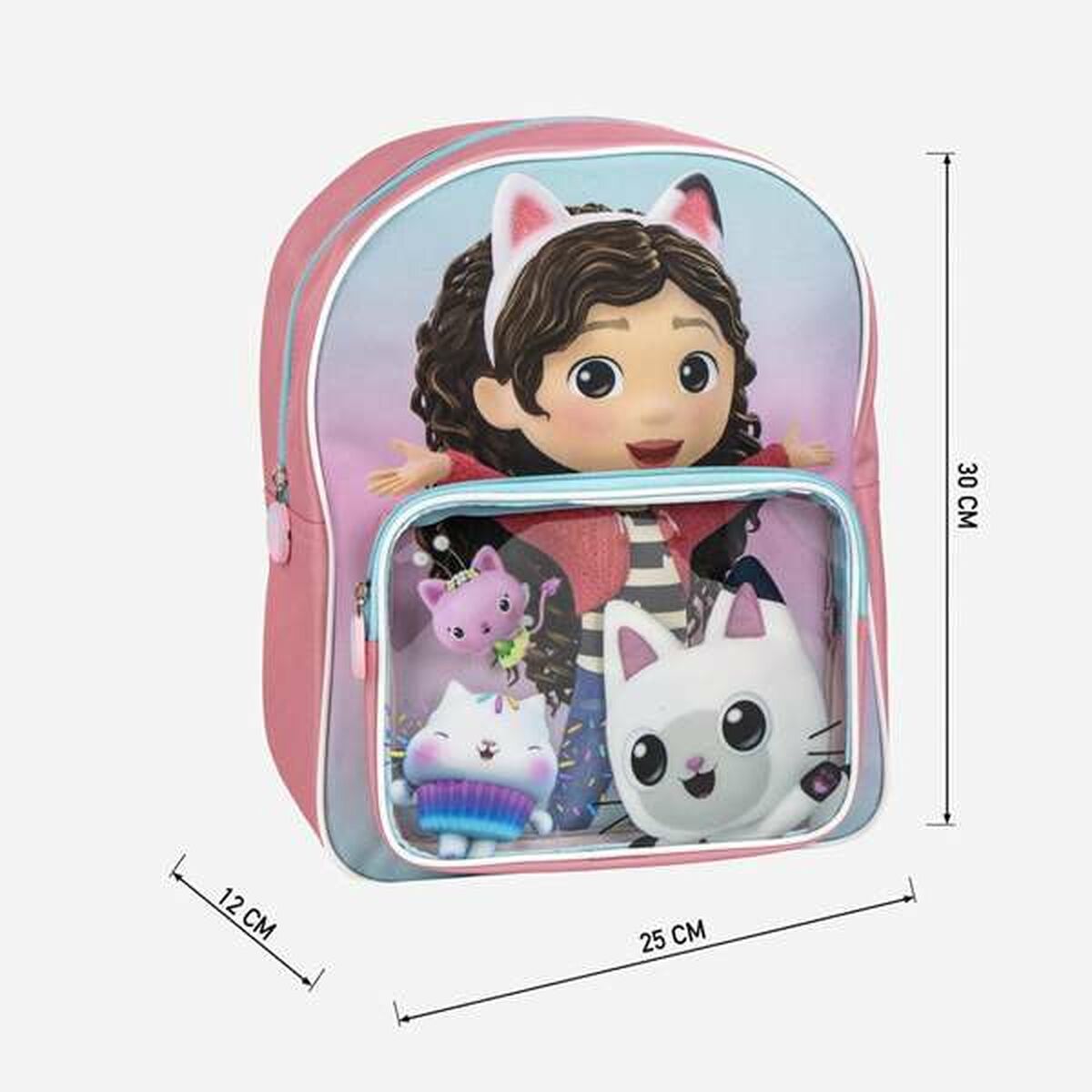 Mochila Escolar Gabby's Dollhouse Rosa