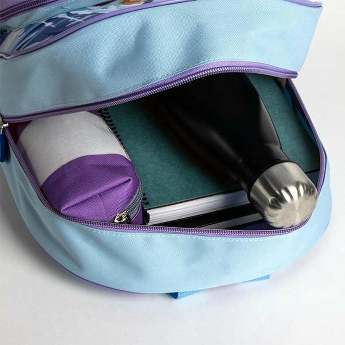 Mochila Escolar Frozen Azul