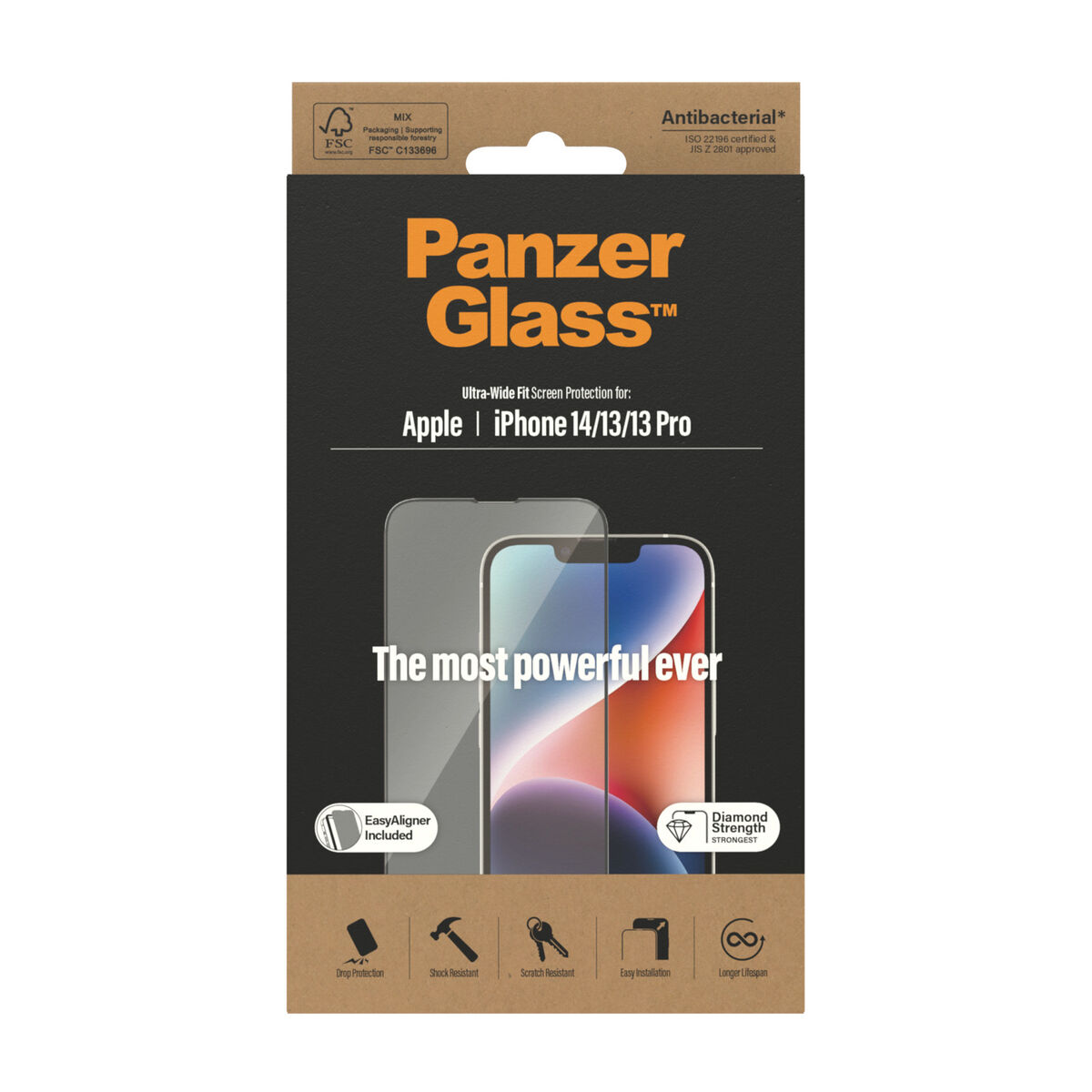 Protector de Pantalla para Móvil Panzer Glass 2783 Apple iPhone 13 Pro iPhone 13 iPhone 14