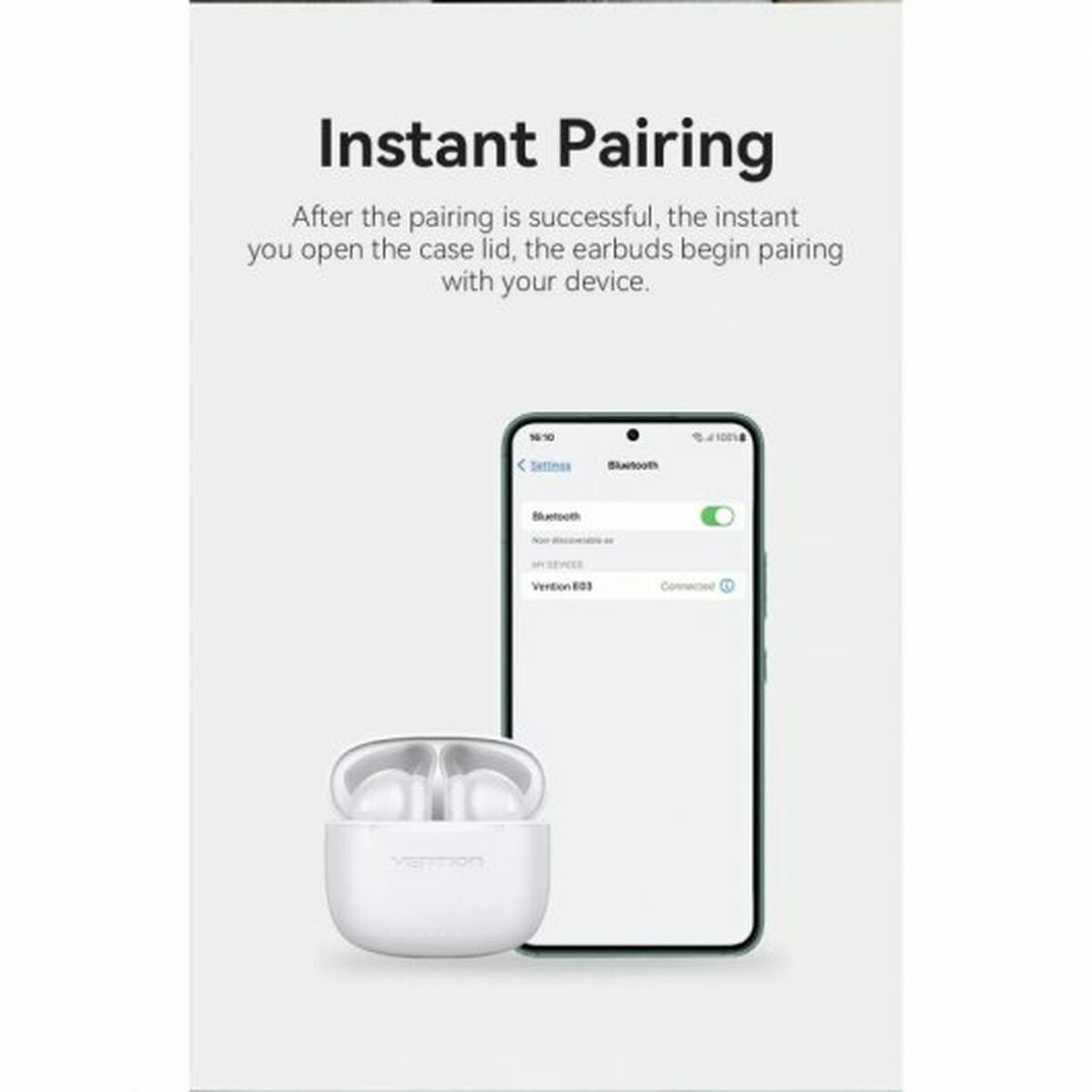 Auriculares in Ear Bluetooth Vention NBHP0