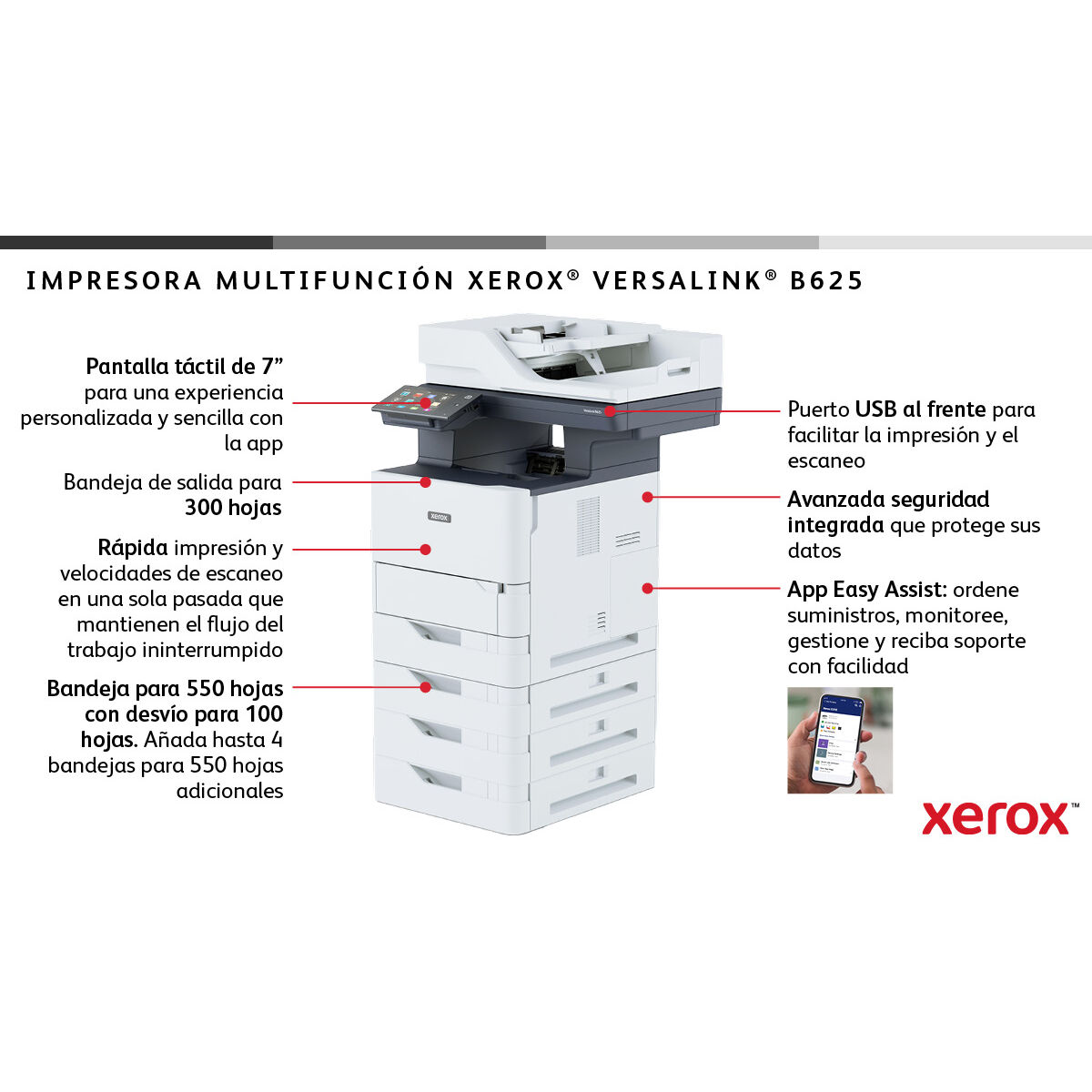 Impresora Multifunción Xerox B625V_DN