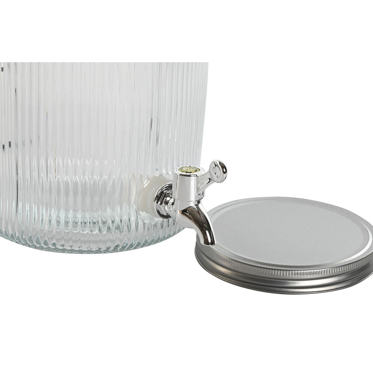 Dispensador de Agua Home ESPRIT Negro Metal Silicona Cristal ABS 5 L 19,6 x 23,5 x 40,5 cm