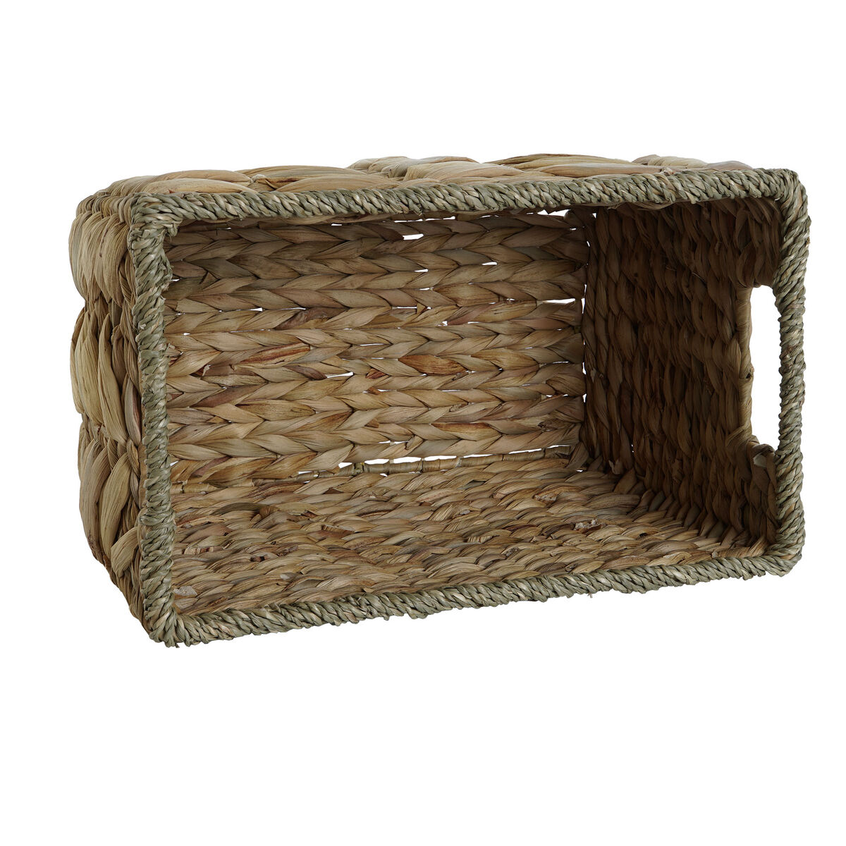 Juego de Cestas Home ESPRIT Natural Hierba marina Fibra natural Boho 44,5 x 32,5 x 27,5 cm 3 Piezas