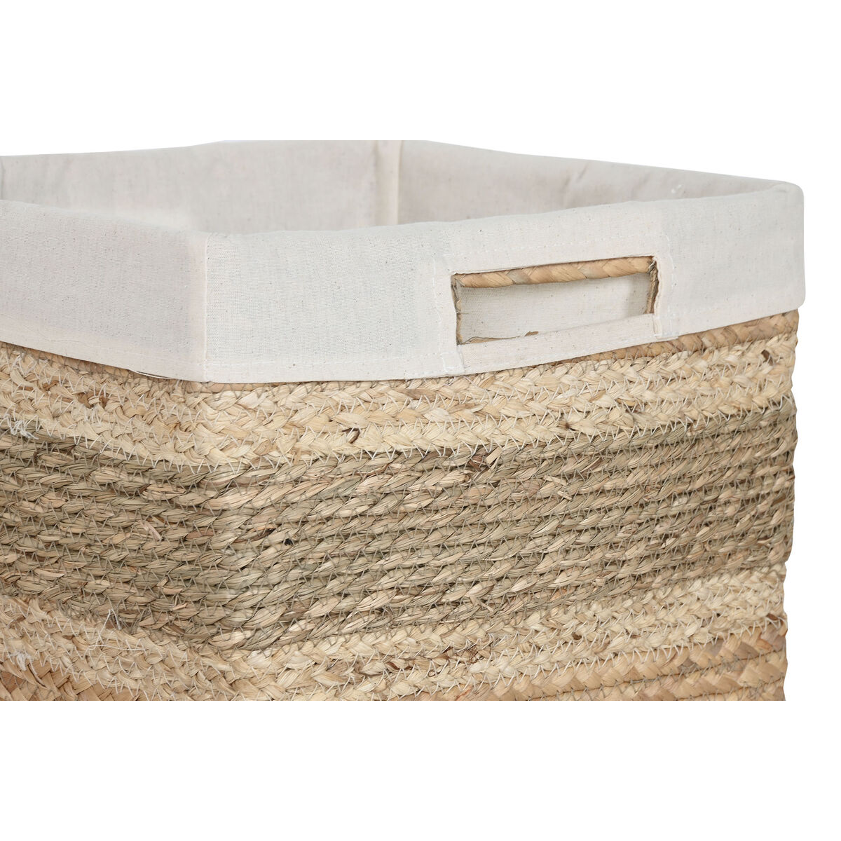 Juego de Cestas Home ESPRIT Natural Hierba marina Tropical 40 x 33 x 28 cm 3 Piezas