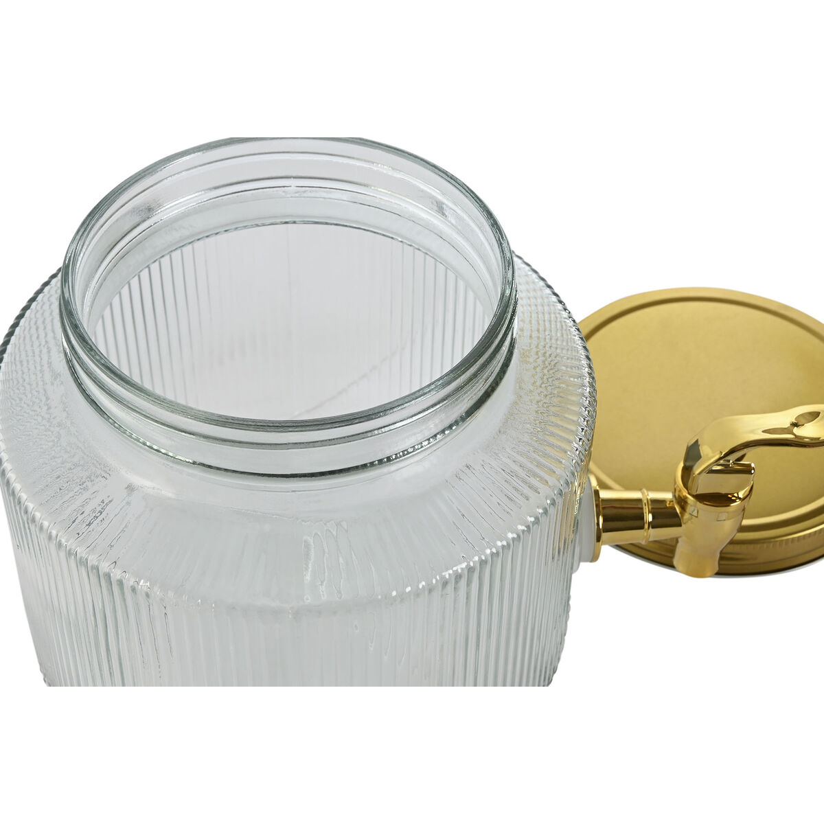 Dispensador de Agua Home ESPRIT Dorado Metal Cristal 17,8 x 25 x 15 cm