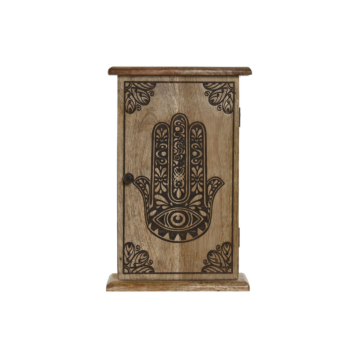 Armario de llaves Home ESPRIT Natural 18 x 7,5 x 28 cm