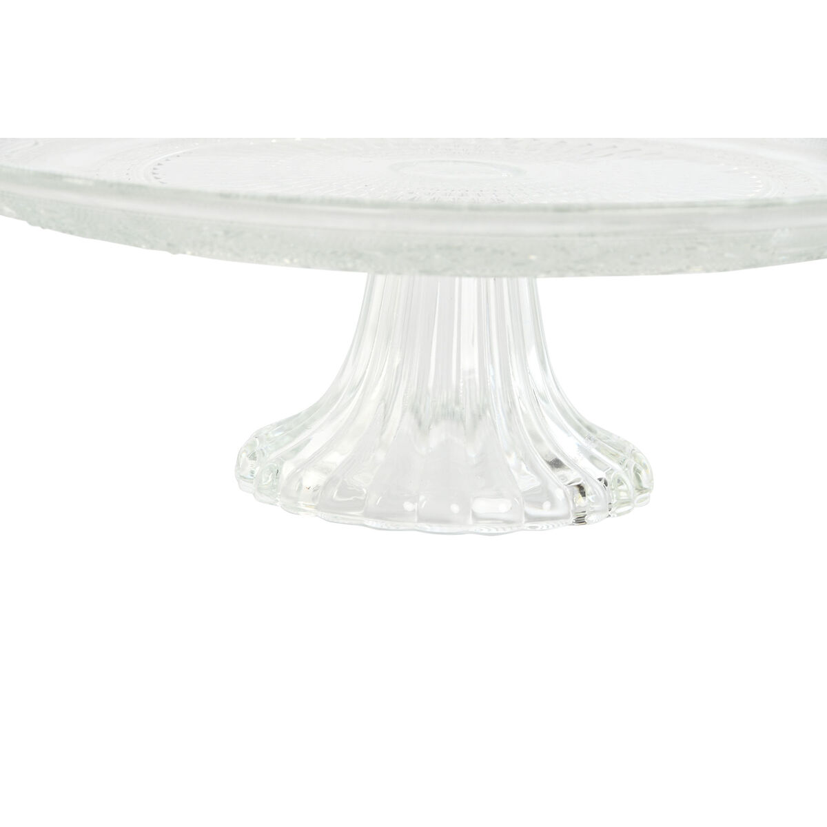 Plato Llano Home ESPRIT Transparente Cristal 29 x 29 x 9,2 cm