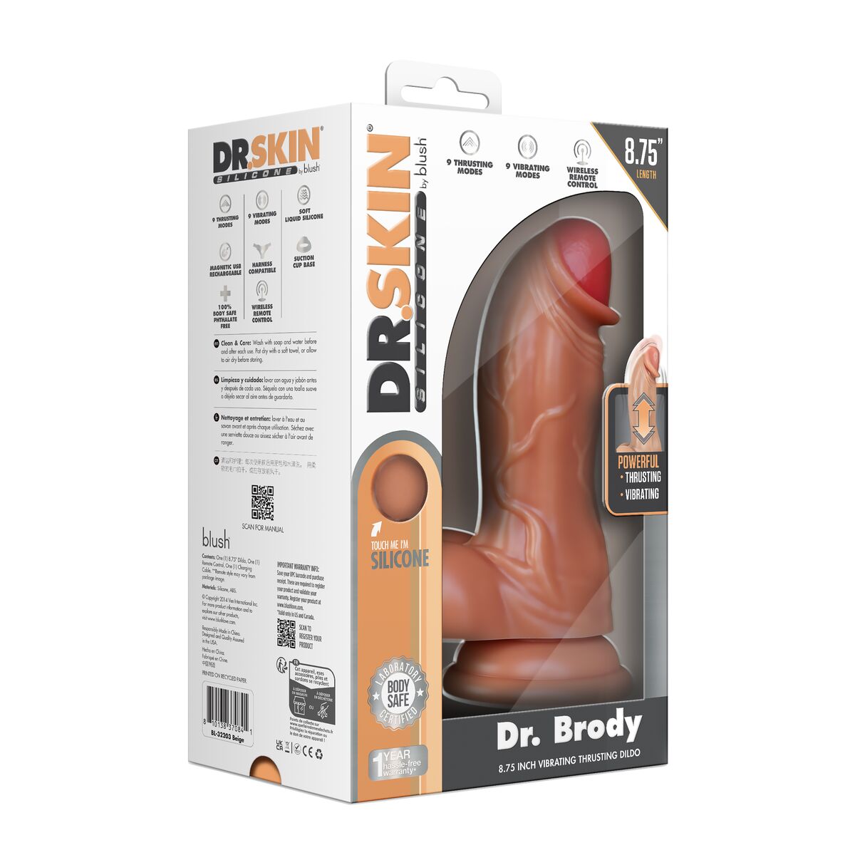 Vibrador realista Blush Dr Skin