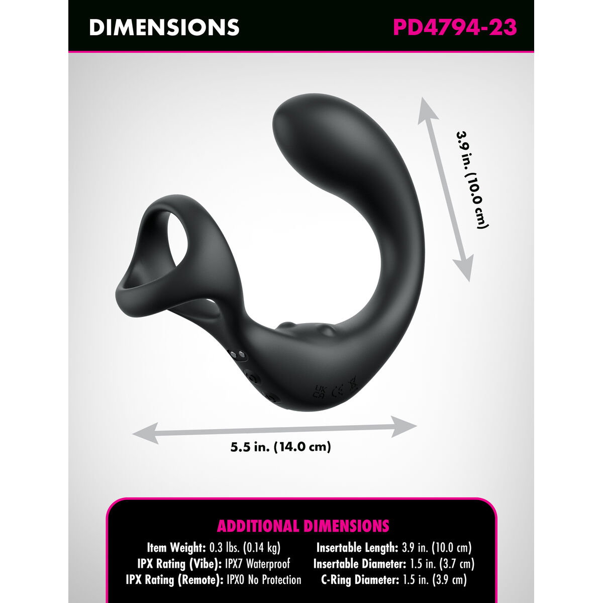 Vibrador anal Pipedream Anal Fantasy Elite Negro
