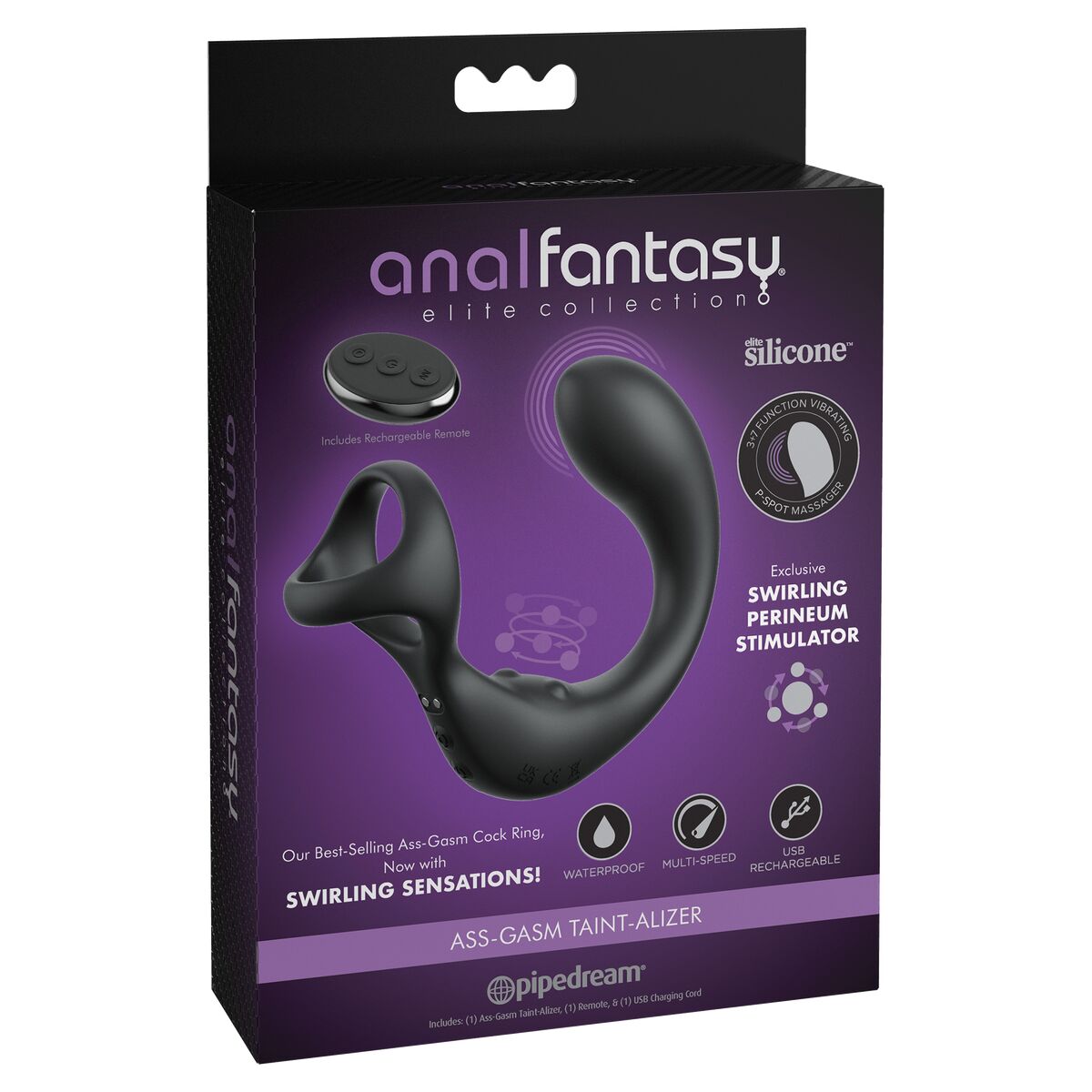 Vibrador anal Pipedream Anal Fantasy Elite Negro