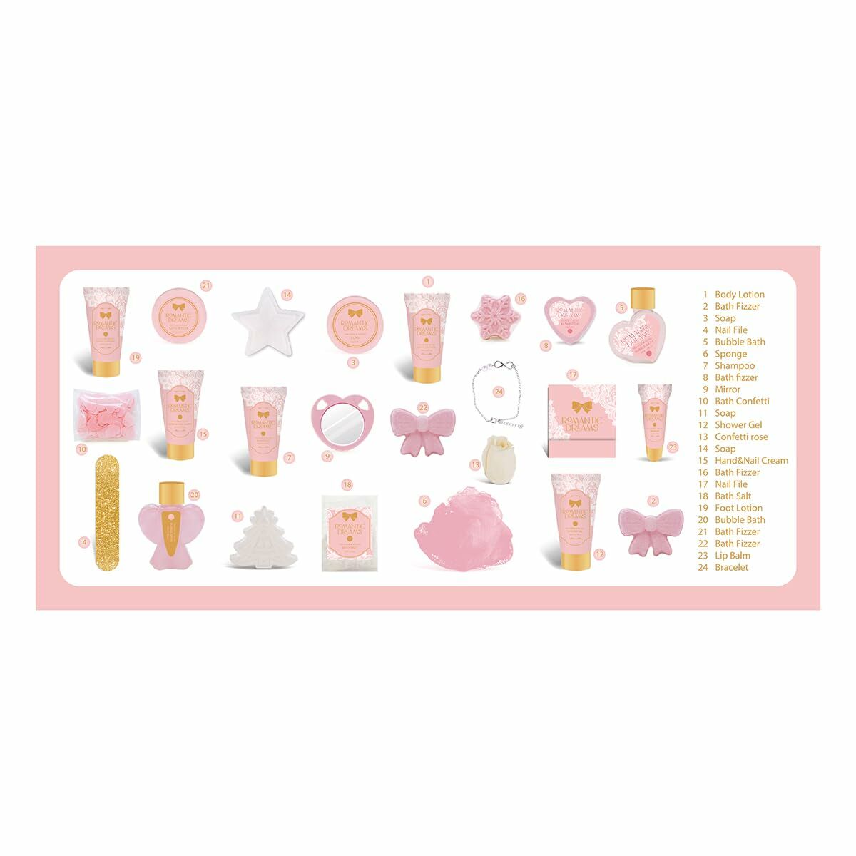 Set de Cosmética Mujer Accentra Romantic Dreams Advent Calendar