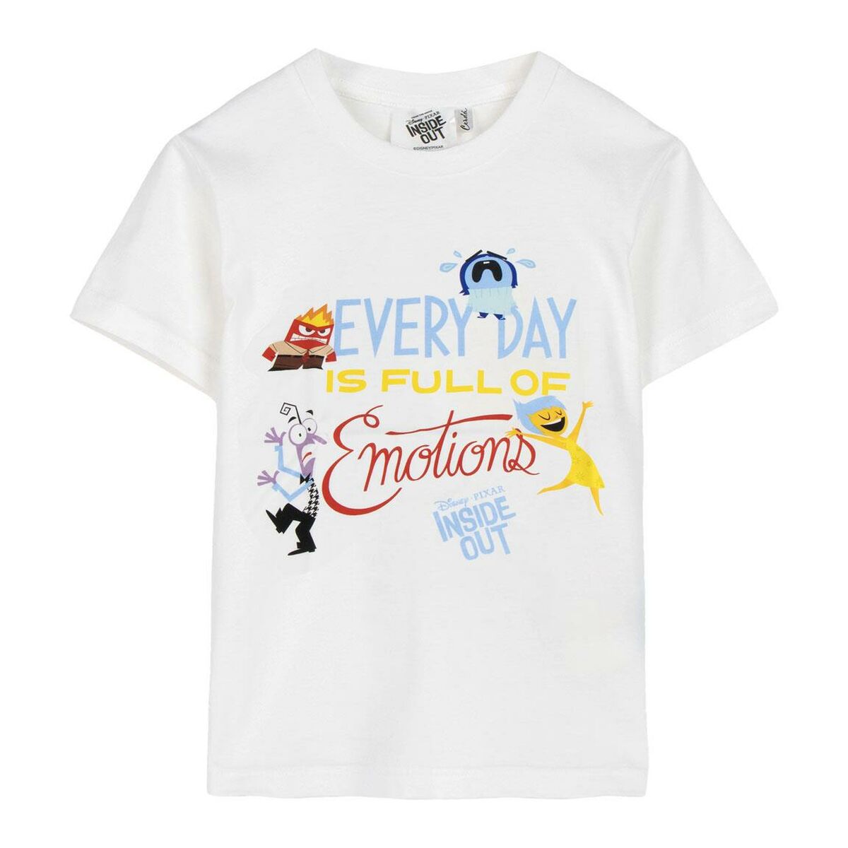 Camiseta de Manga Corta Infantil Pixar Blanco