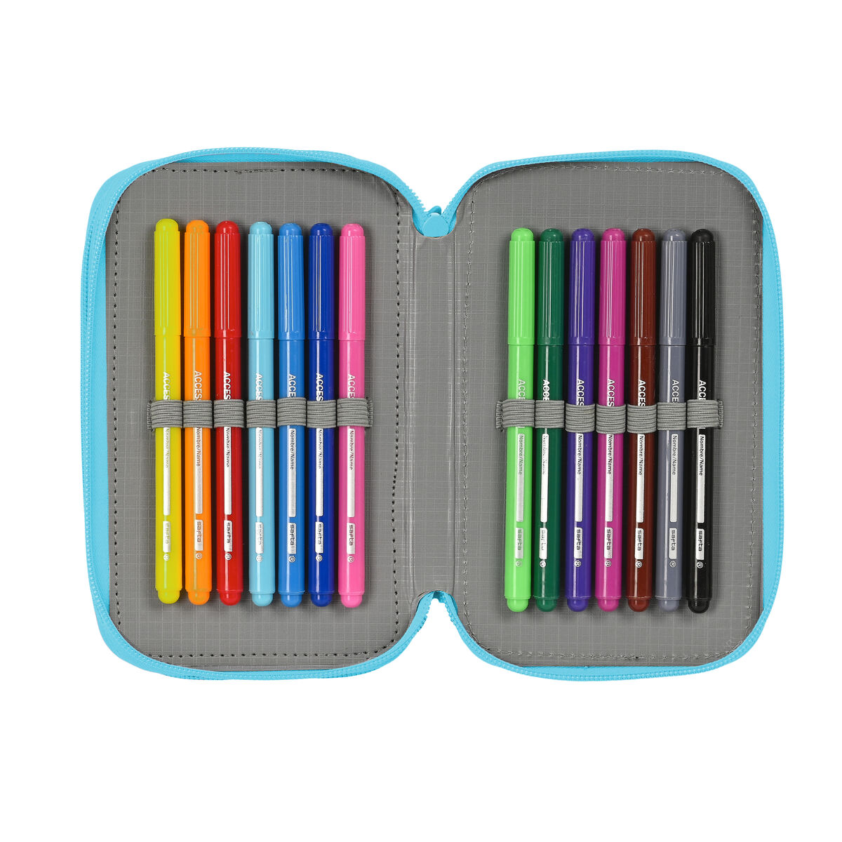 Portatodo BlackFit8 Cool Multicolor 12,5 x 19,5 x 5,5 cm 37 Piezas