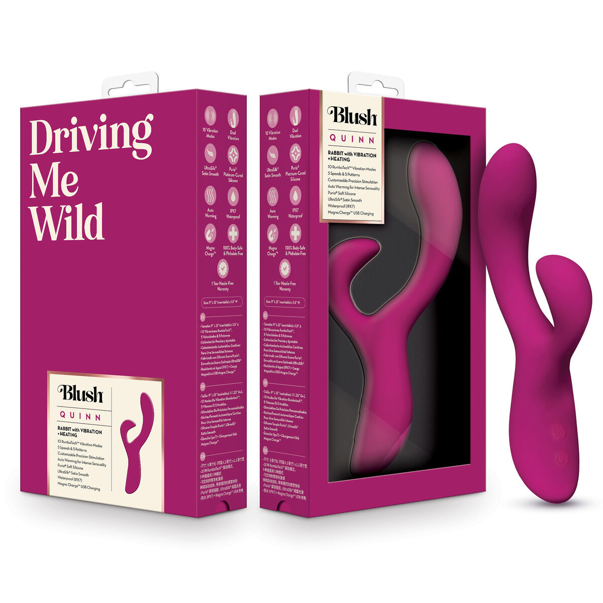 Vibrador Punto G Blush BURGUNDY Morado