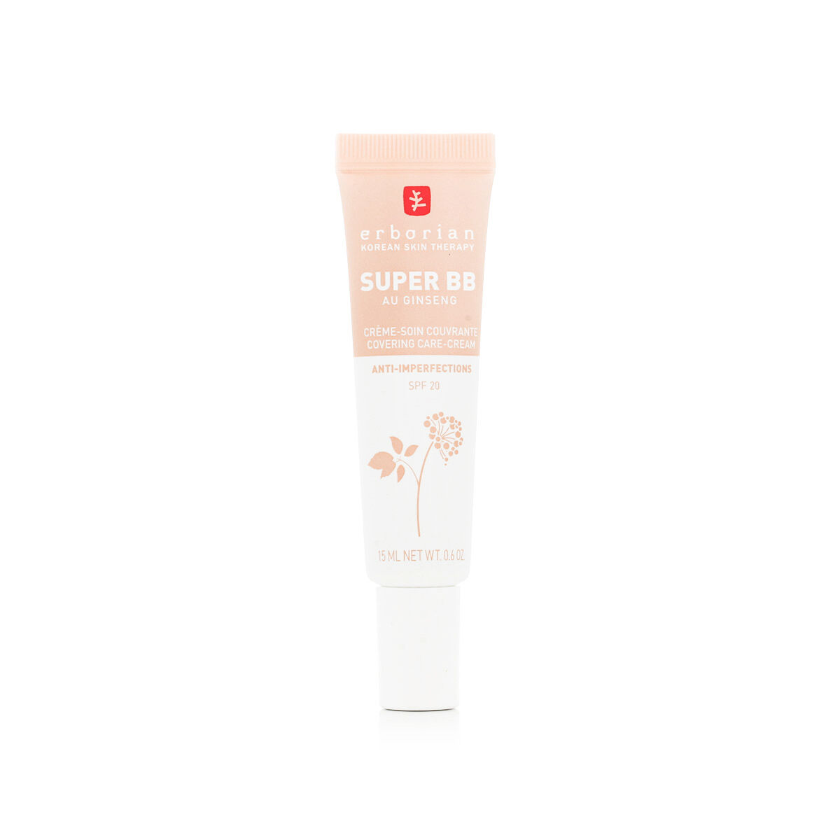 Crema Hidratante con Color Erborian Super BB clair 15 ml Spf 20