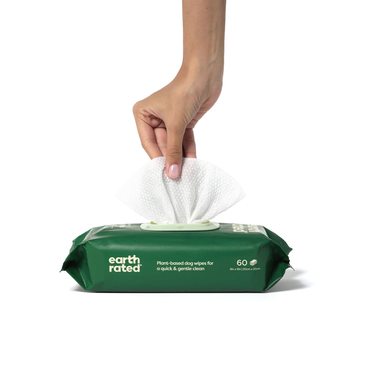 Toallitas Húmedas para Mascotas Earth Rated Sin perfume (60 Piezas)