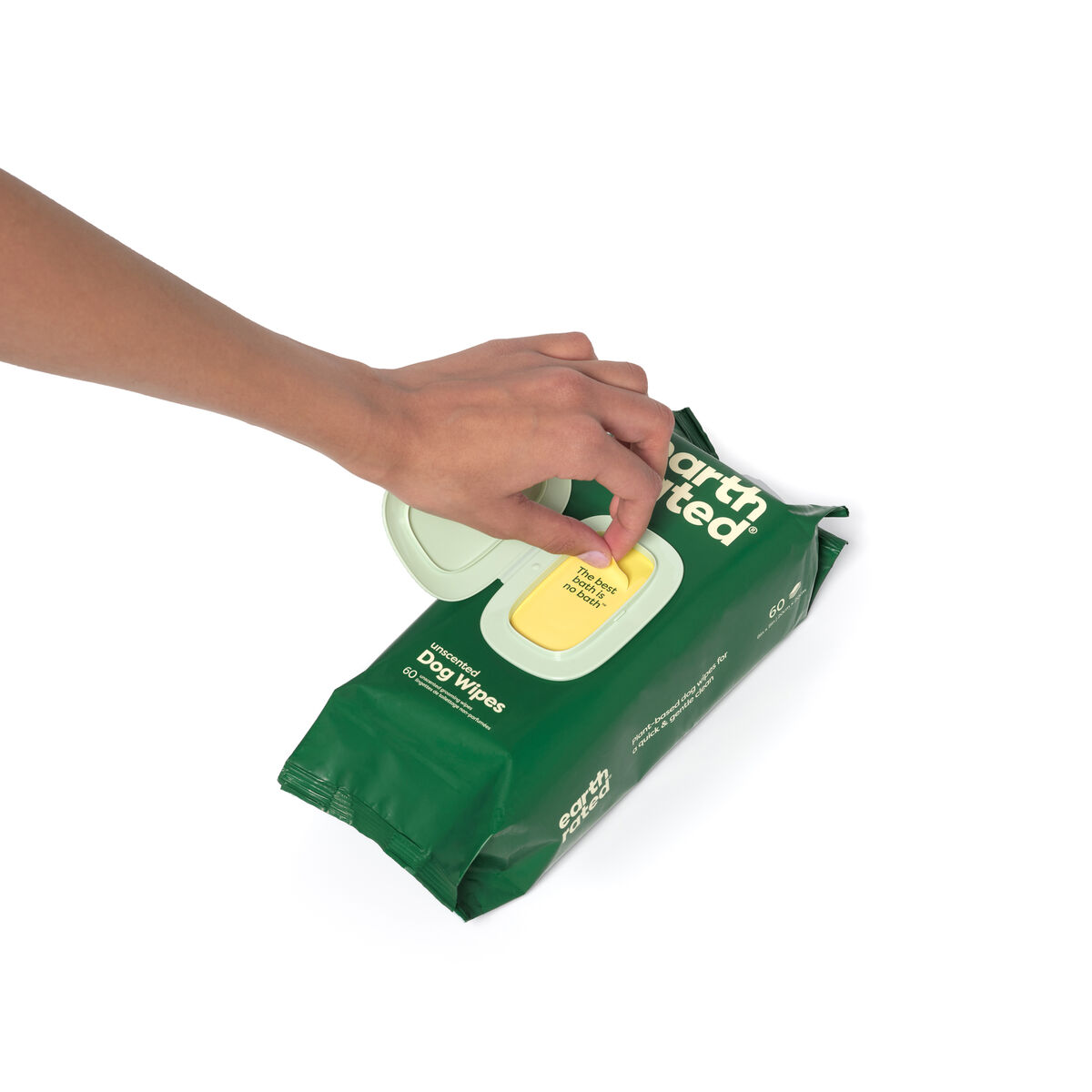 Toallitas Húmedas para Mascotas Earth Rated Sin perfume (60 Piezas)