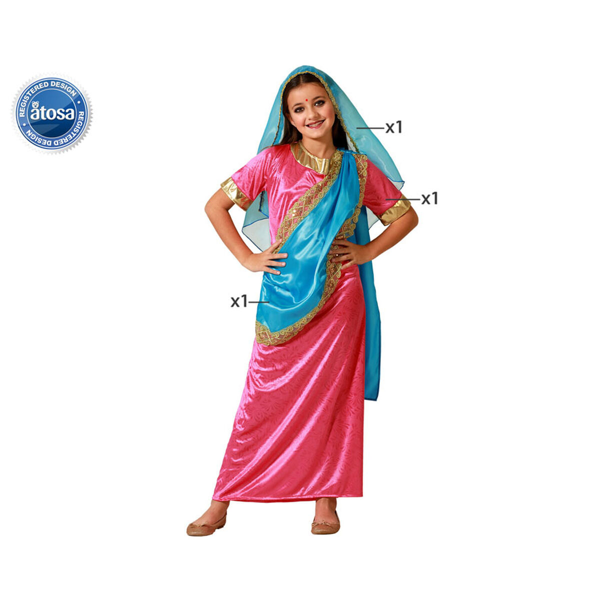 Disfraz para Niños Hindú 5-6 Años