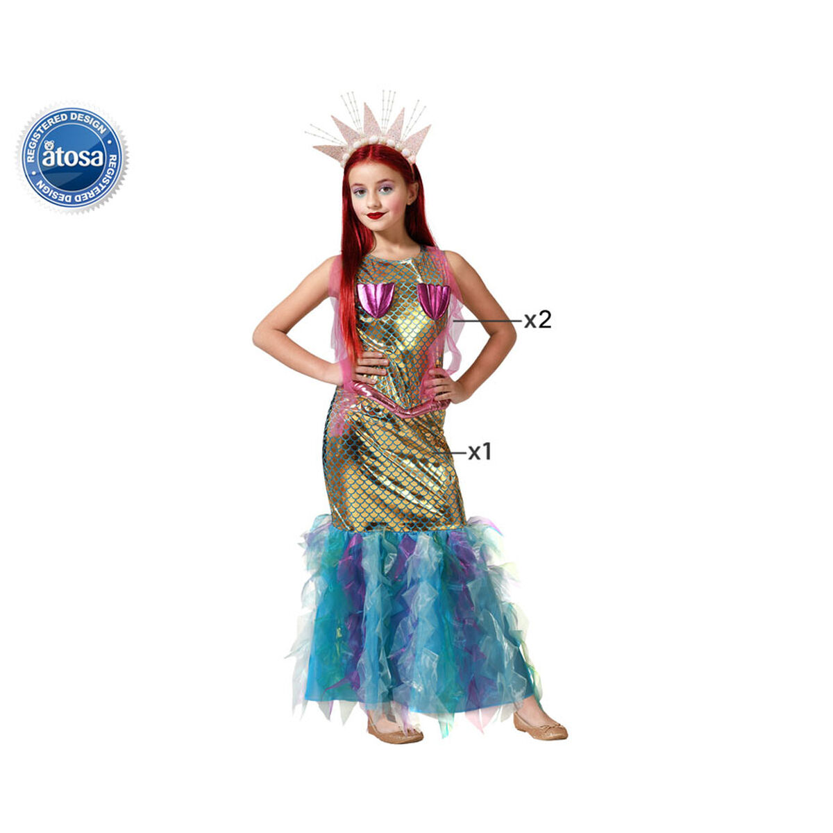 Disfraz para Niños Sirena 10-12 Años