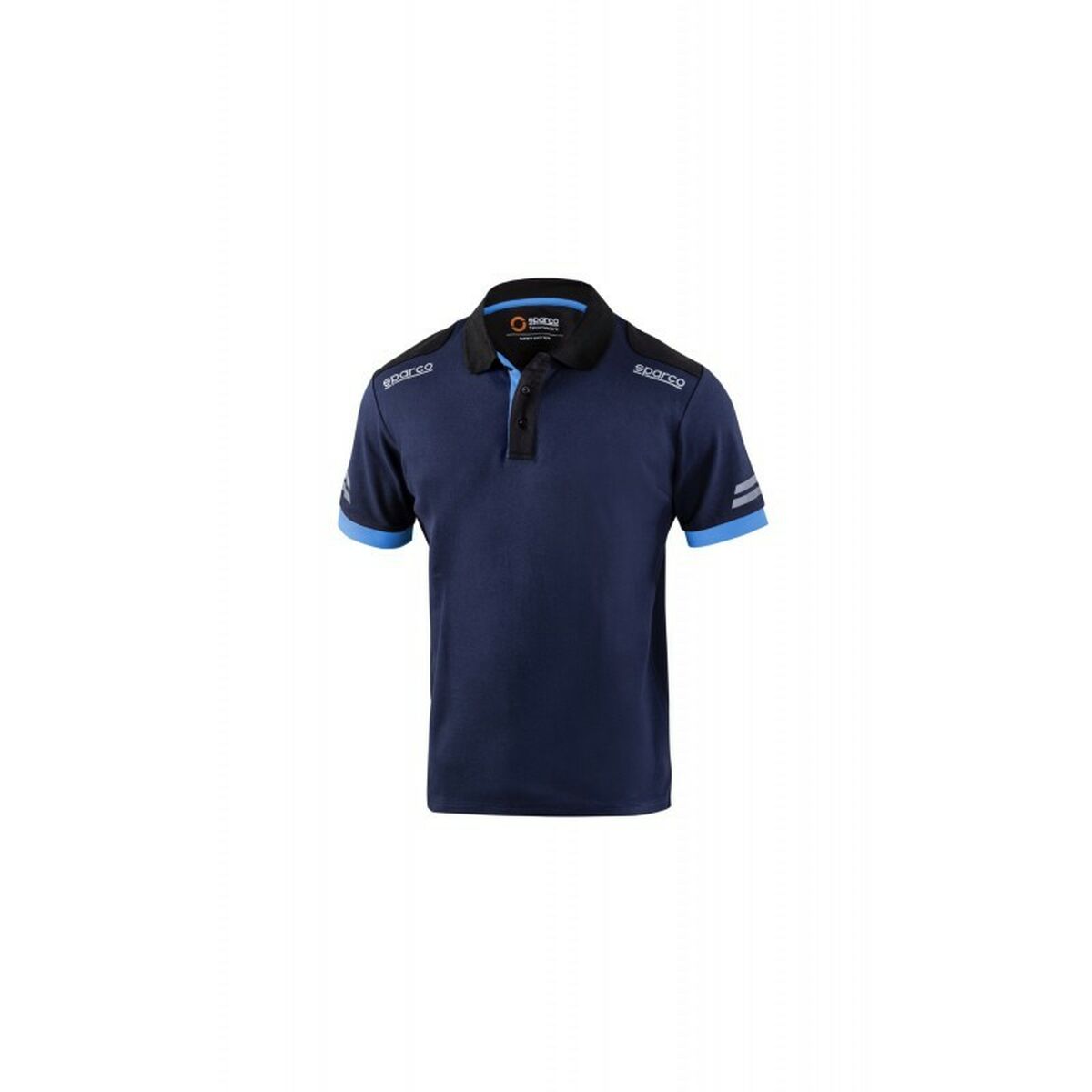 Polo de Manga Corta Hombre Sparco Sparco Tech Azul Azul marino XS