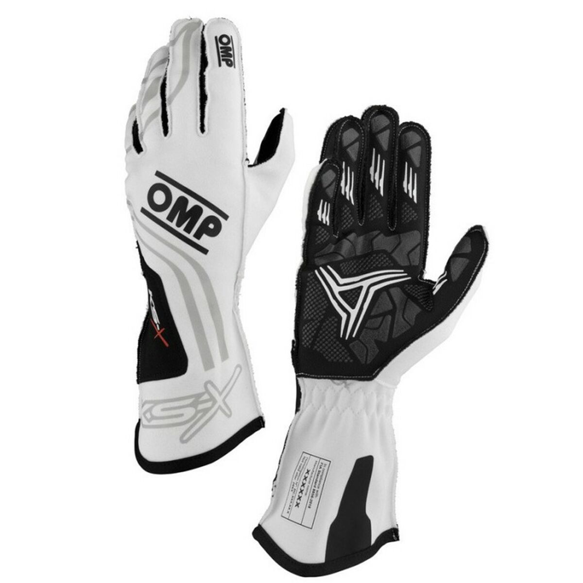 Guantes de Karting para Niño OMP KS-X FIA 8877-2022 Blanco 4