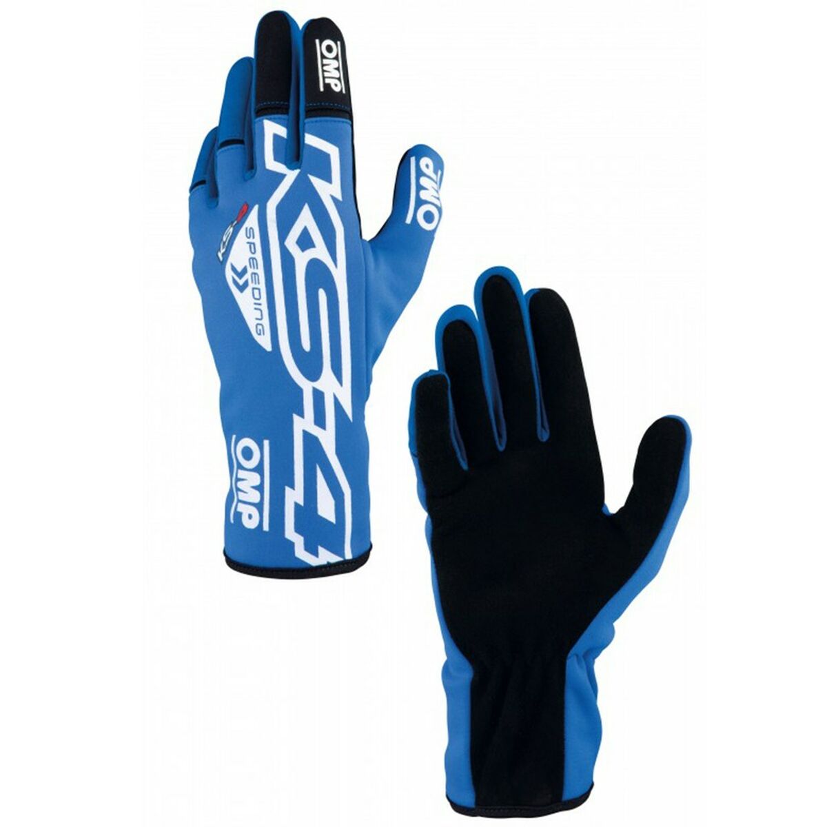 Guantes de Karting para Niño OMP KS-4 Azul Blanco 4
