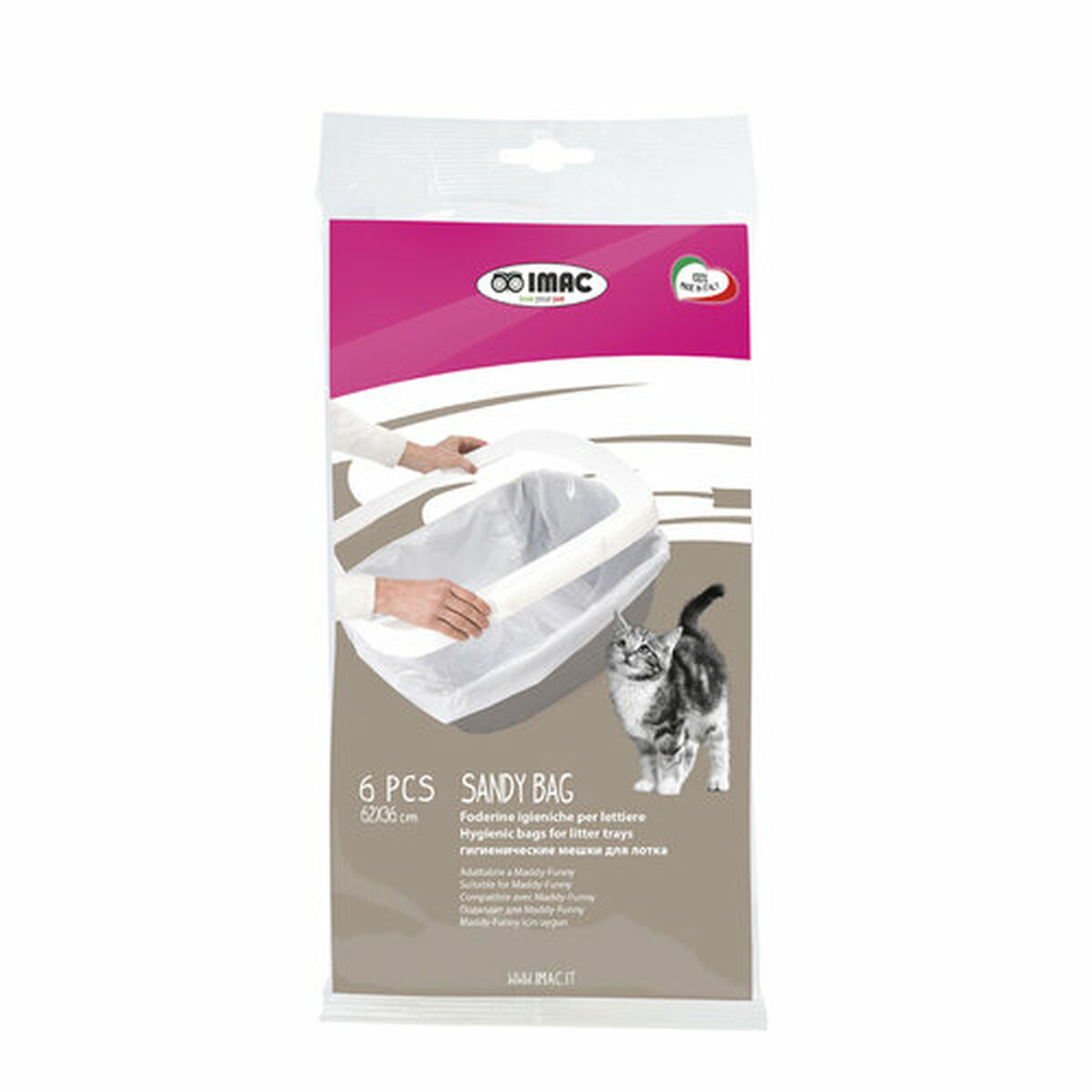 Bolsas higiénicas IMAC Sandy 62 x 36 cm Plástico
