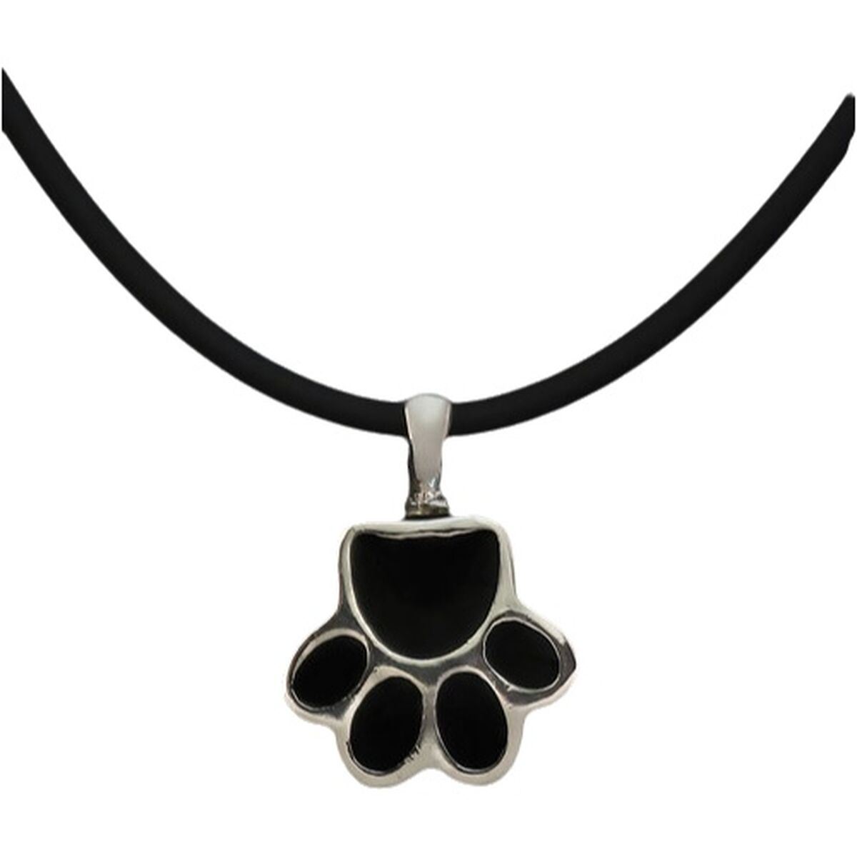 Colgante Mujer Pet Zen 15 X 17 MM Negro Plateado
