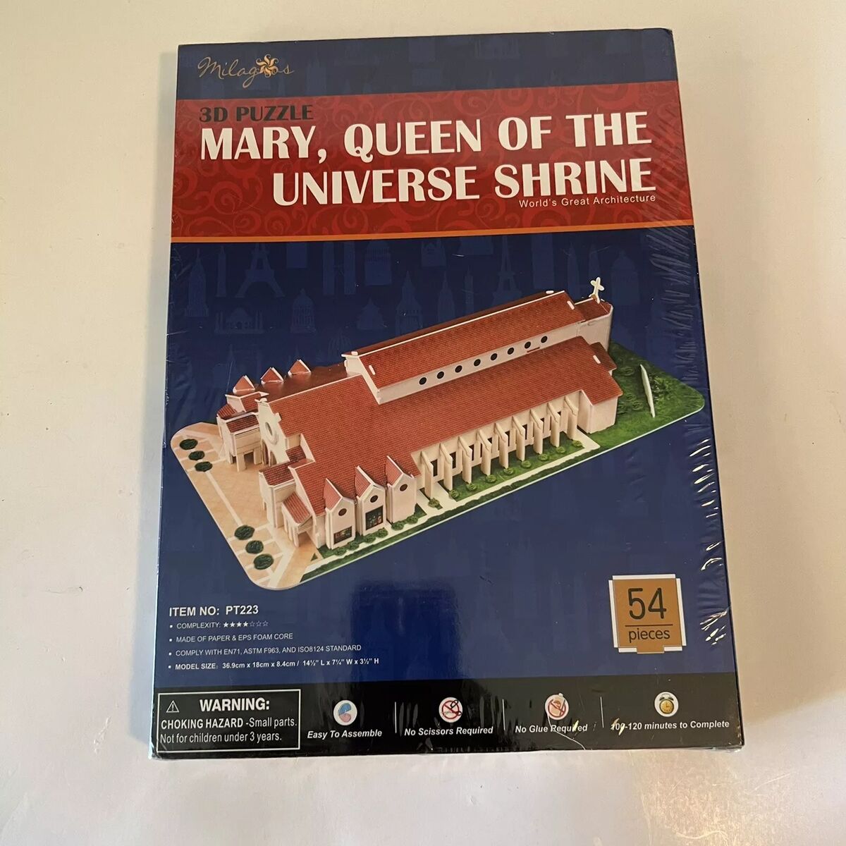 Puzzle 3D CubicFun MARY QUEEN OF THE UNIVERSE SHRINE Multicolor 54 Piezas