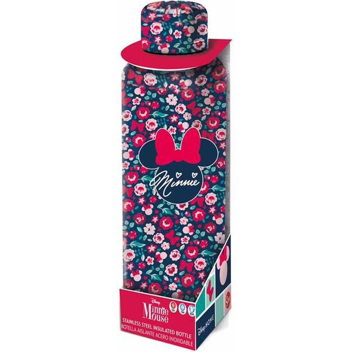 Botella de Agua Minnie Mouse Rosa 515 ml