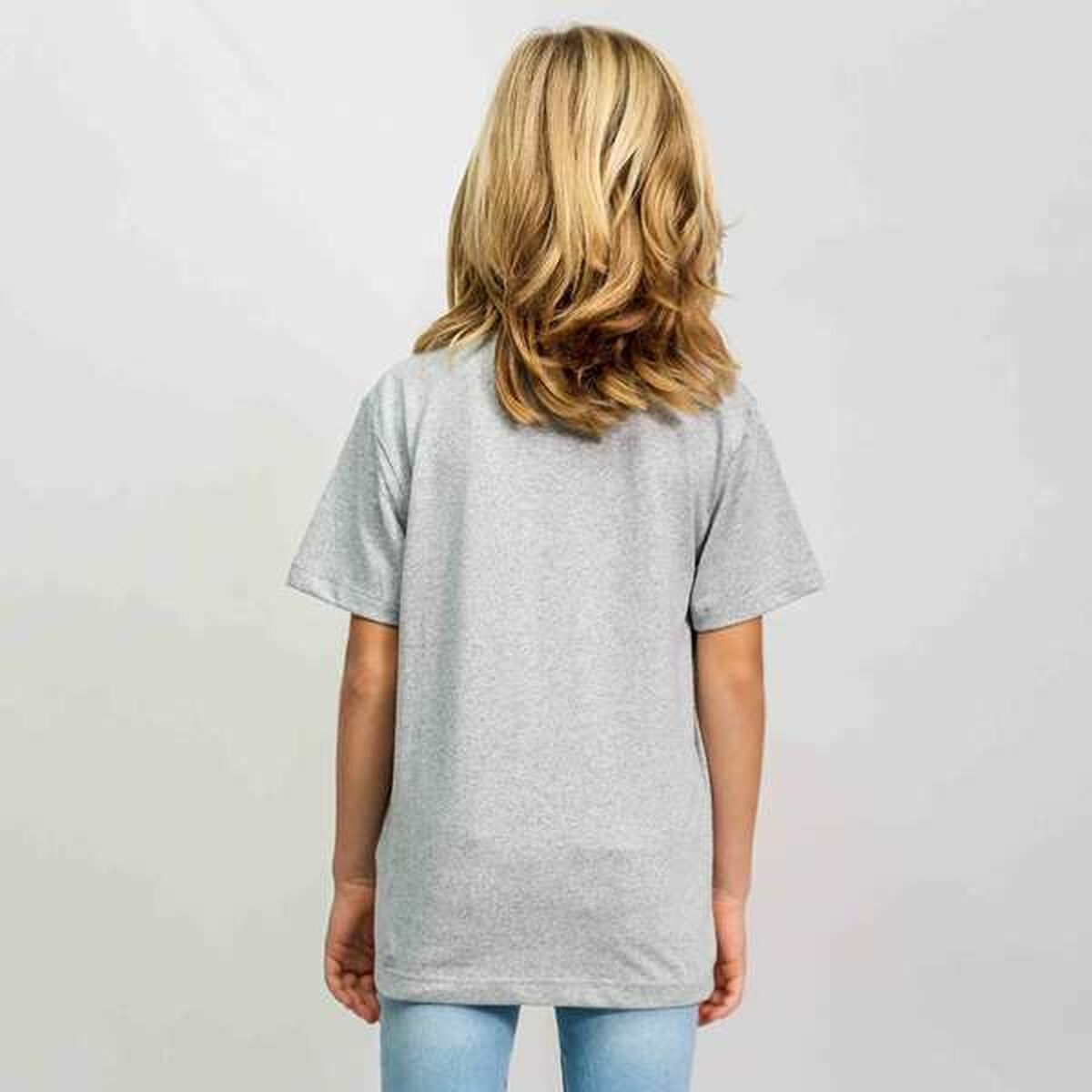 Camiseta de Manga Corta Infantil Spider-Man Gris 6 Años