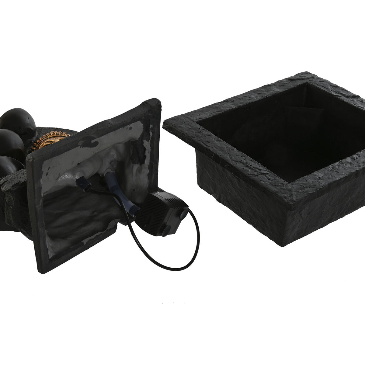 Fuente de Jardín Home ESPRIT Resina Buda Oriental 21 x 19 x 27 cm (2 Unidades)